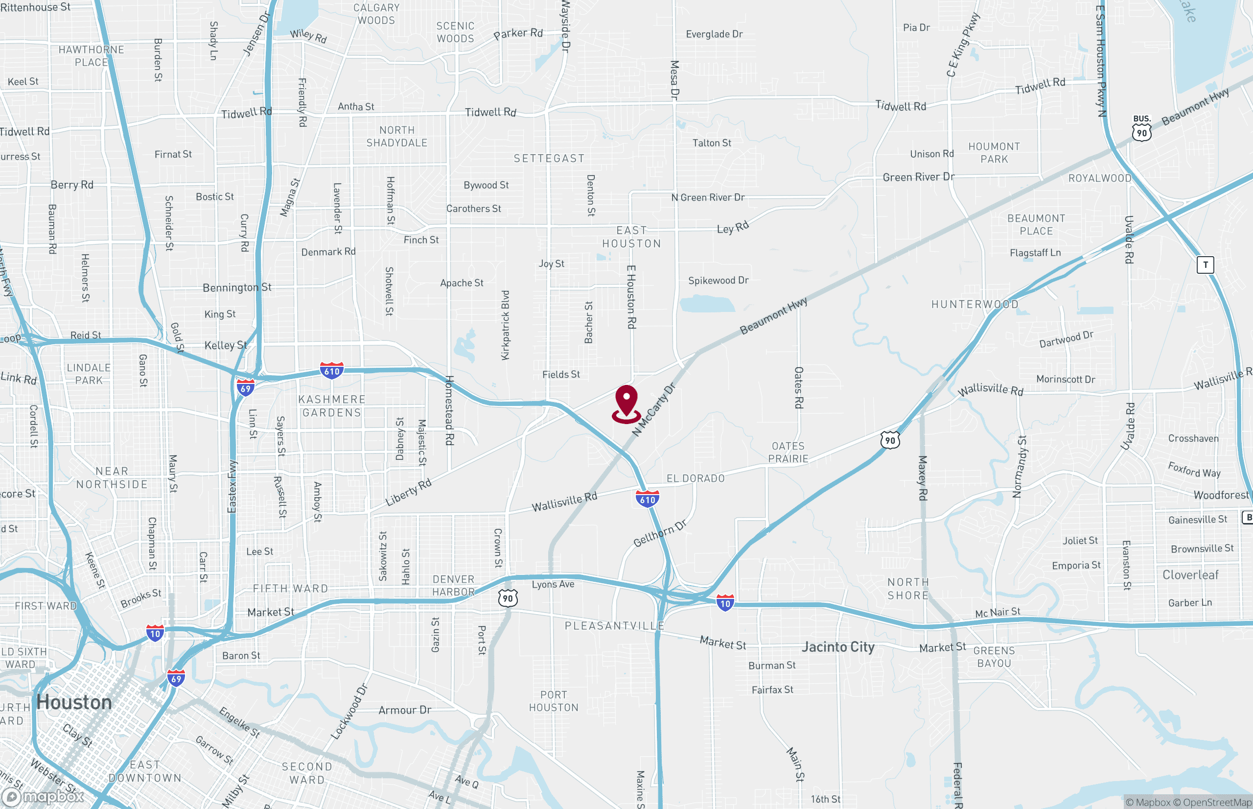 Map Industrial Property for Lease or Sale - 8711 Citypark Loop, Houston, Texas, 77013 (2)