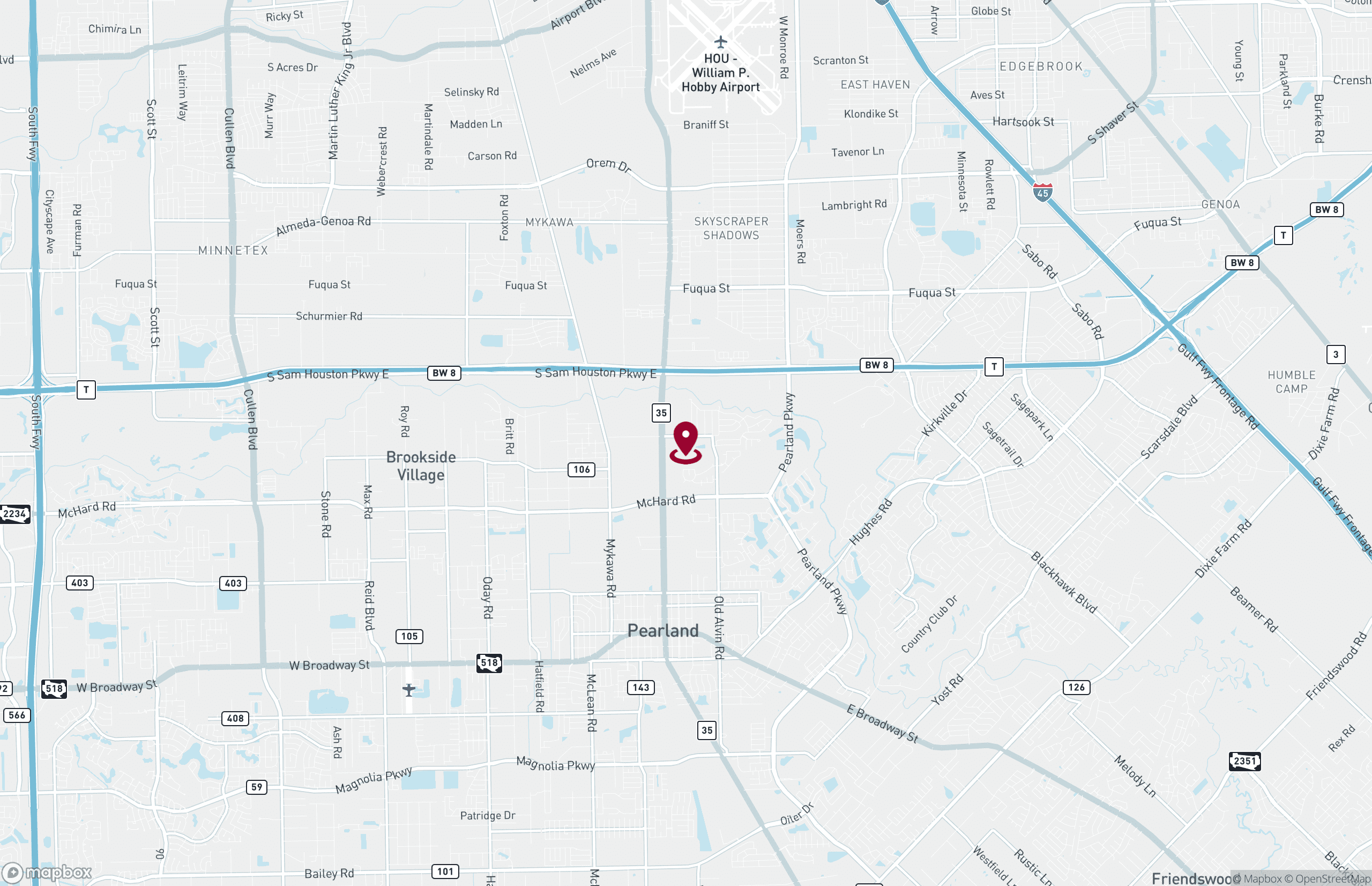 Map Industrial Property for Lease or Sale - 3702 Knapp Rd, Pearland, Texas, 77581 (2)