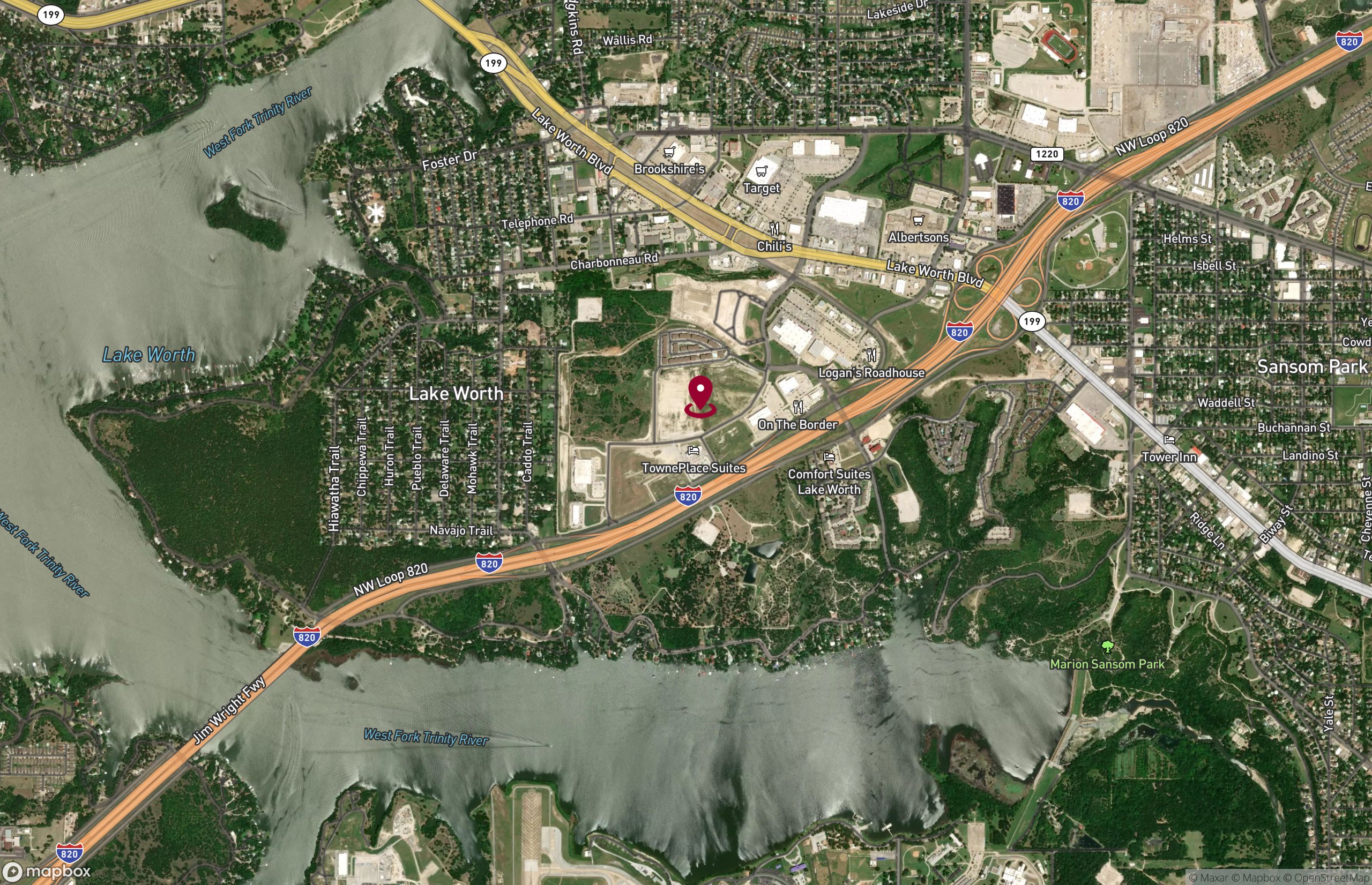 Map Industrial Property for Lease - 3151 NW Centre Dr - Bldg B, Fort Worth, Texas, 76135 (3)
