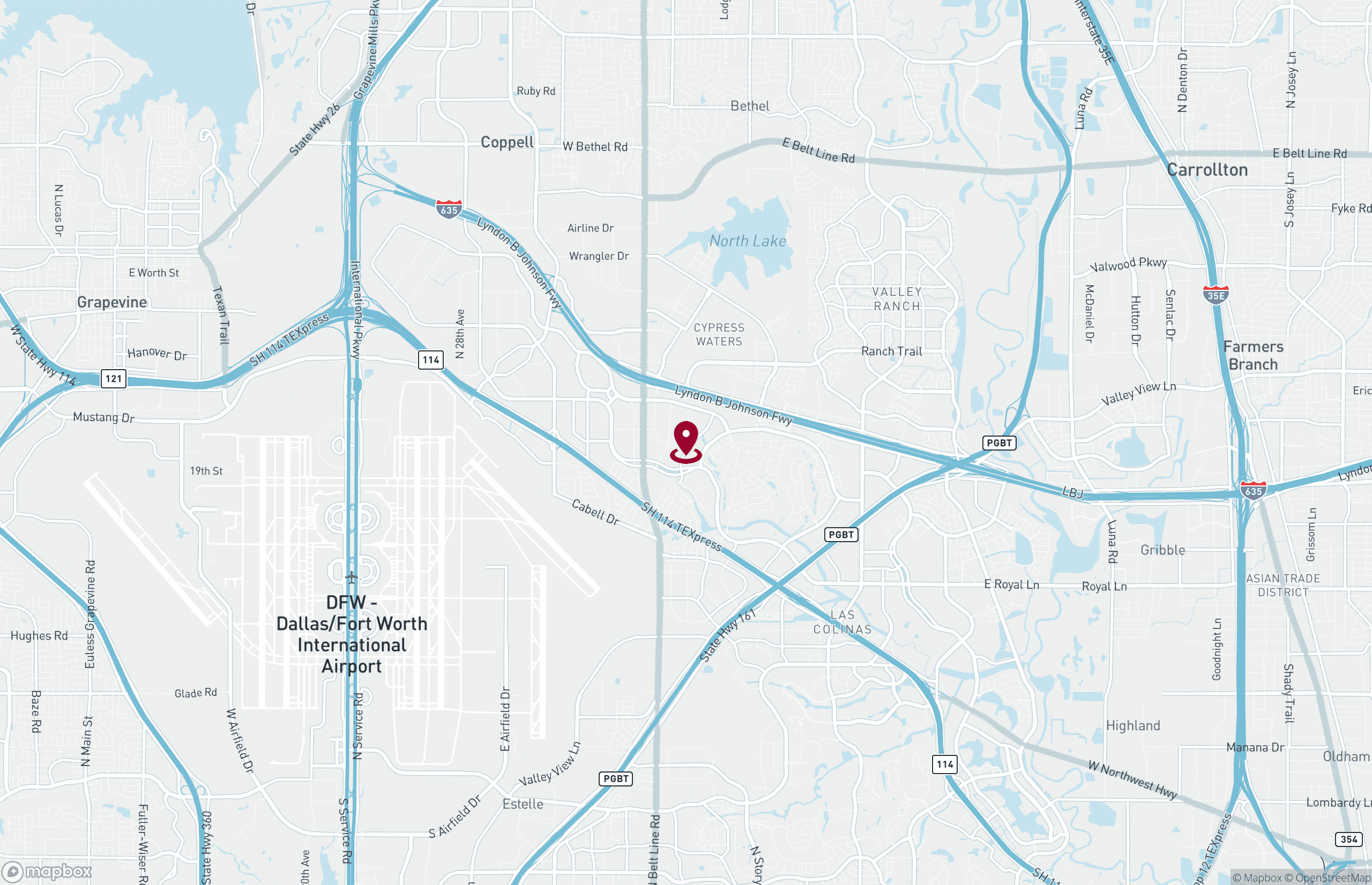 Map Industrial Property for Lease or Sale - 8001 Ridgepoint Dr - Bldg 3, Irving, Texas, 75063 (2)