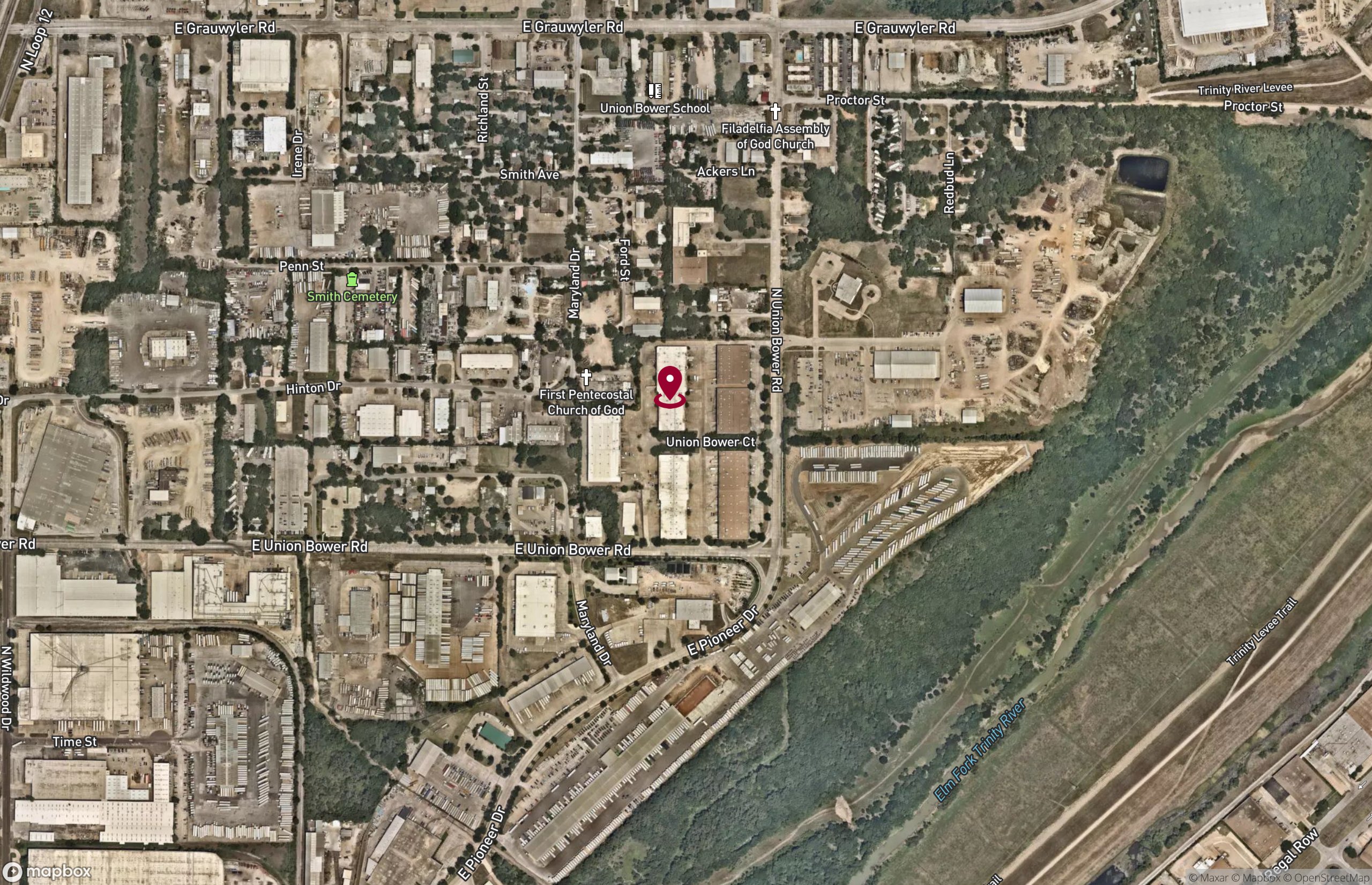 Map Industrial Property for Lease - 200 Union Bower Ct, Irving, Texas, 75061 (2)