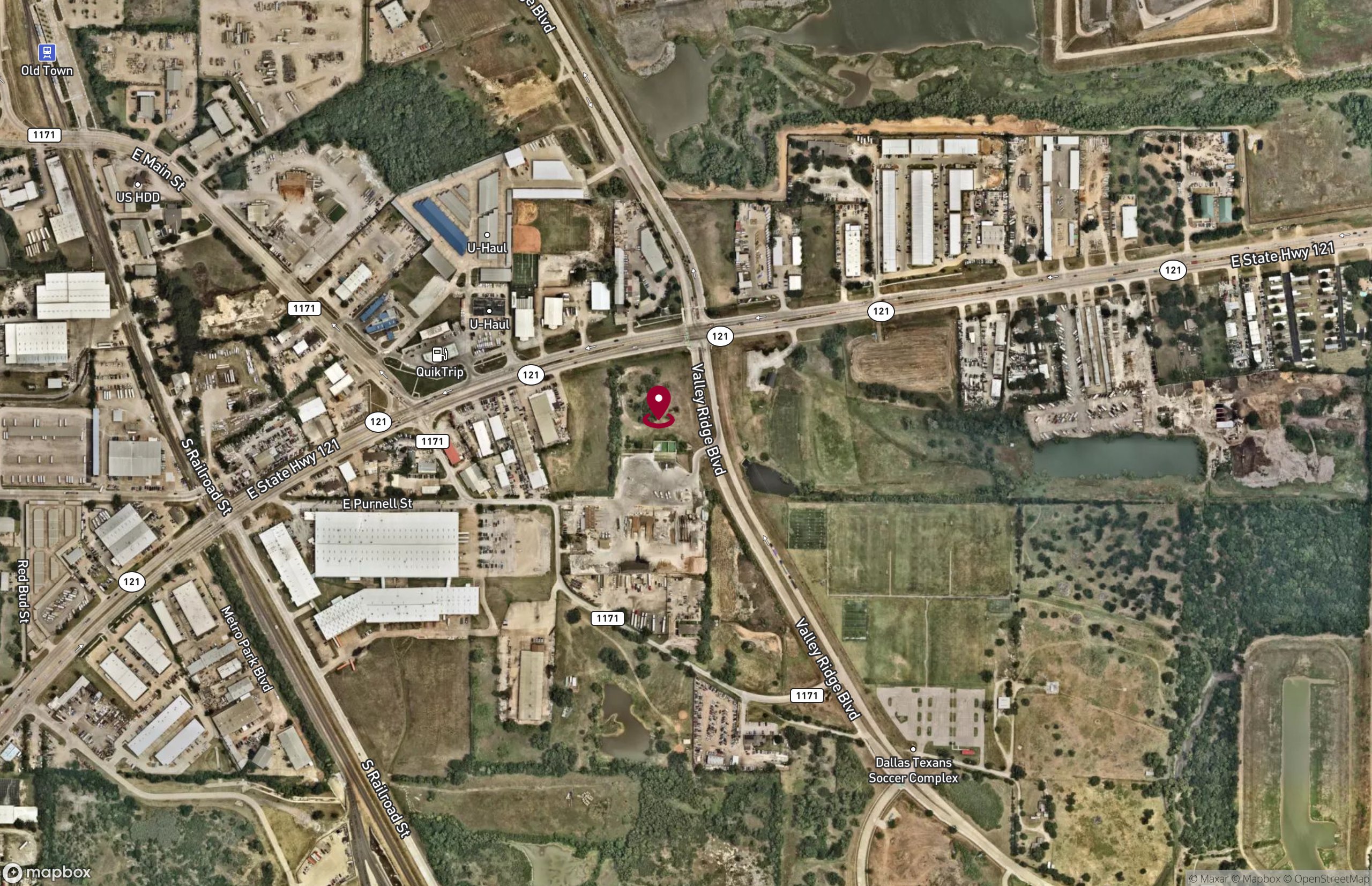 Map Land for Sale - SWQ of Business 121 & E Valley Ridge Blvd, Lewisville, Texas, 75057 (2)