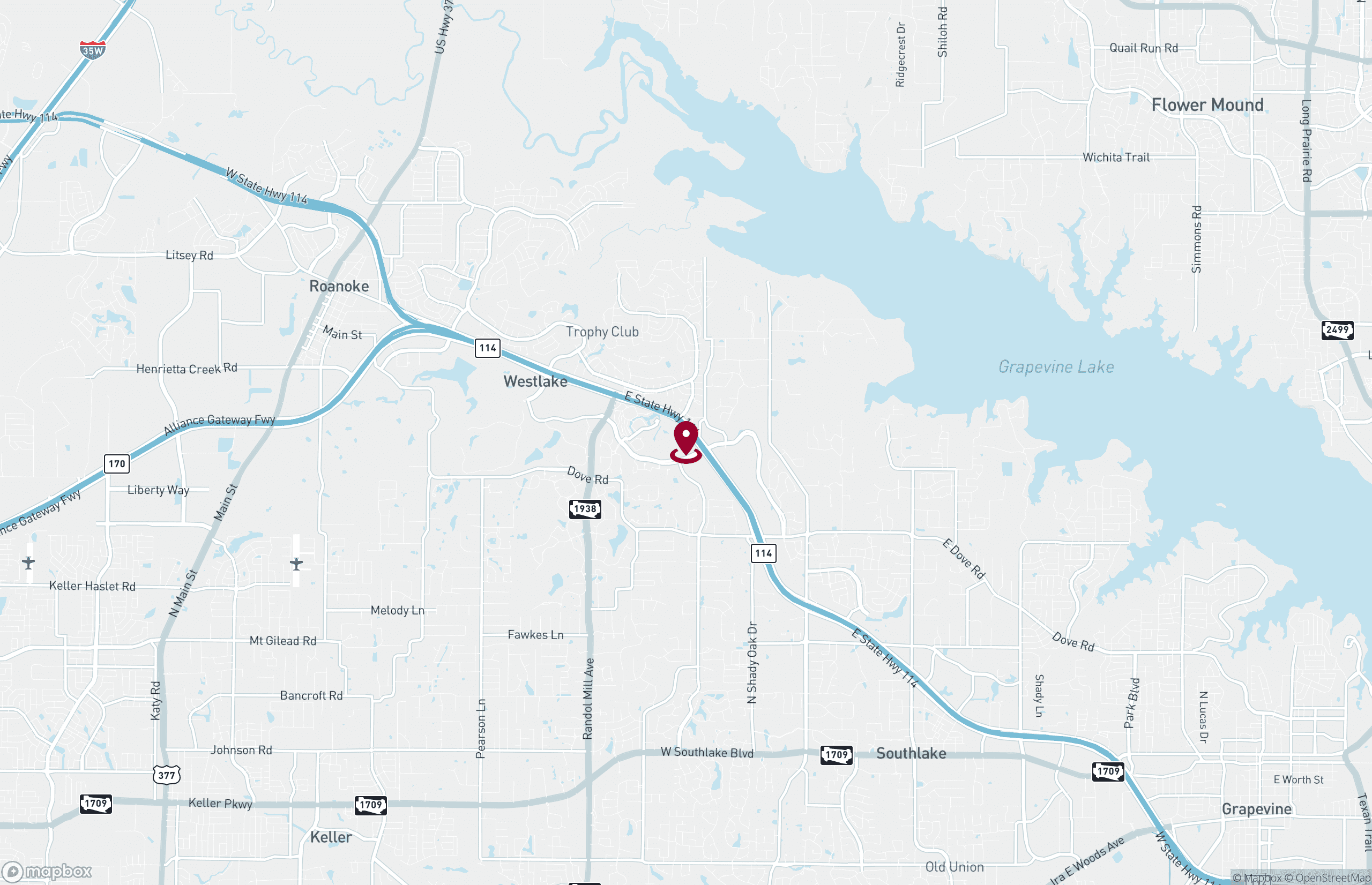 Map Office Property for Rent - Solana Blvd - South Tower, Westlake, Texas, 75262 (2)