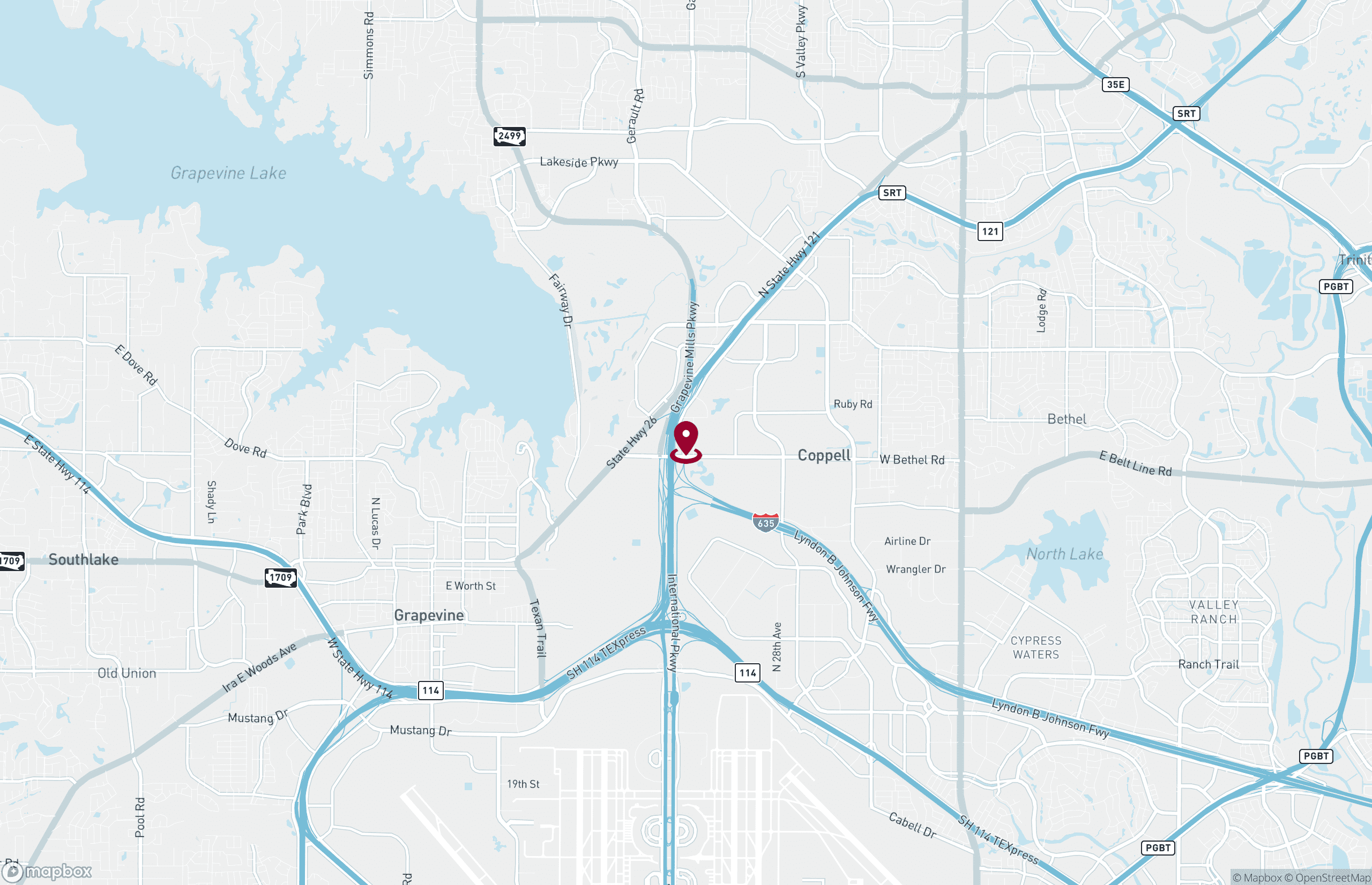 Map Industrial Property for Lease or Sale - 1800 State Hwy 121, Grapevine, Texas, 76051 (2)