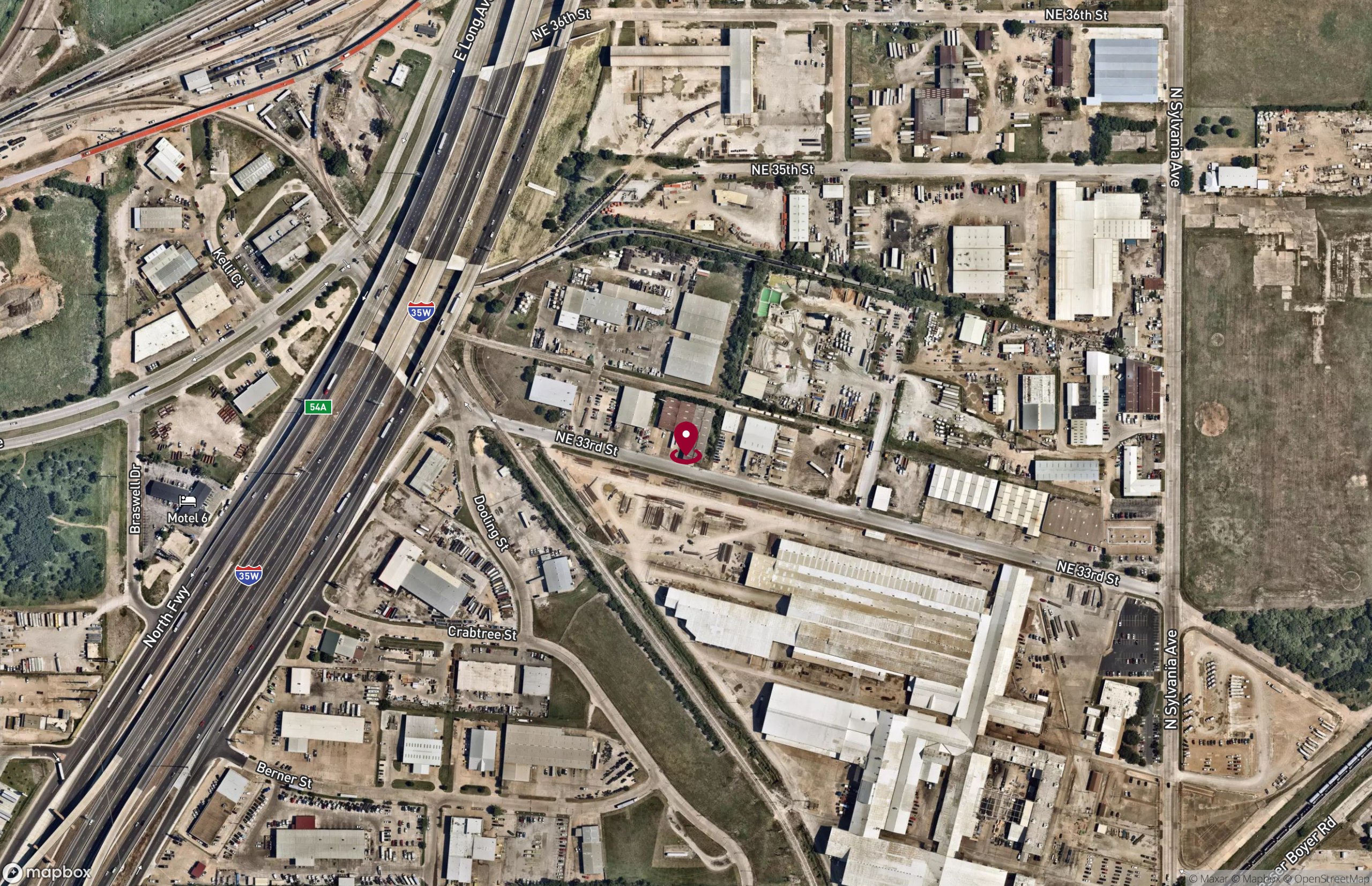Map Industrial Property for Lease - 2563 Northeast 33rd Street, Fort Worth, Texas, 76111 (2)