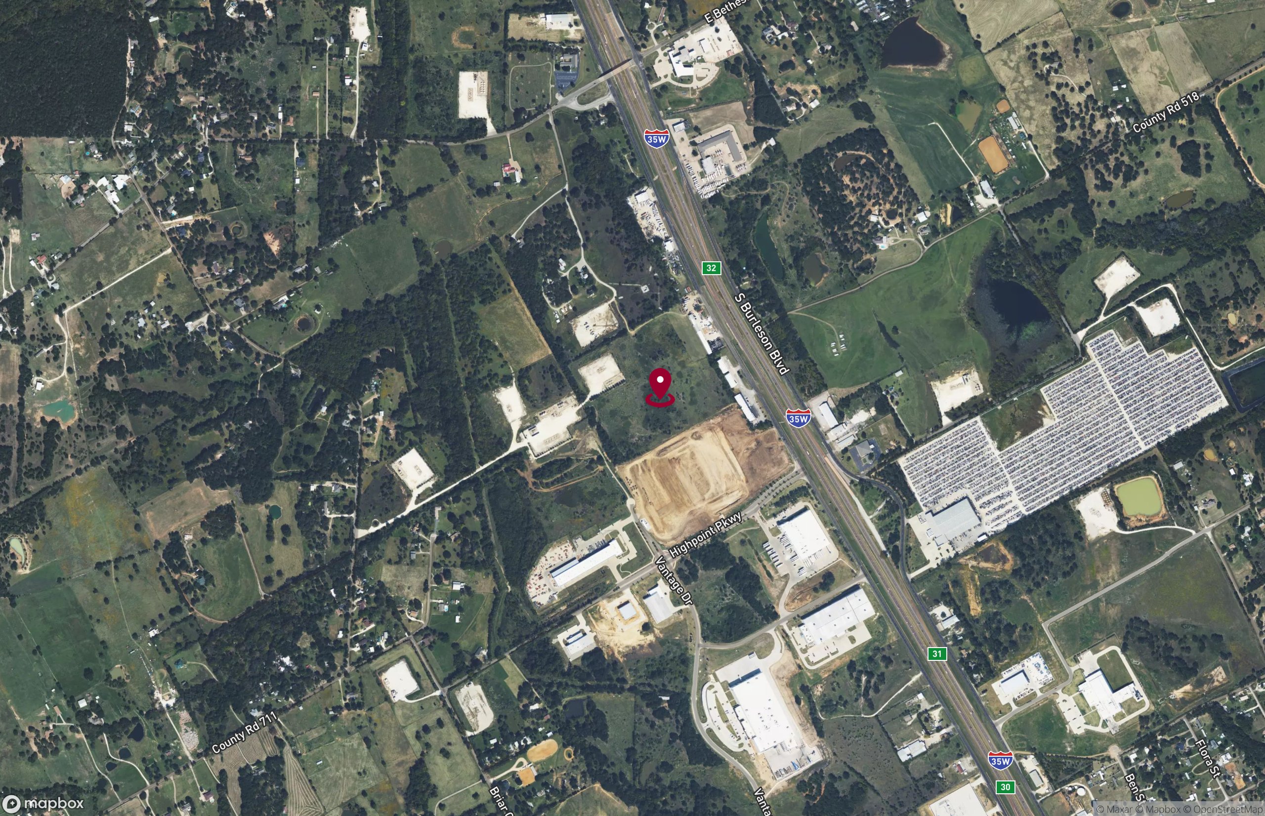 Map Industrial Property for Lease - 4051 Vantage Dr, Burleson, Texas, 76028 (2)