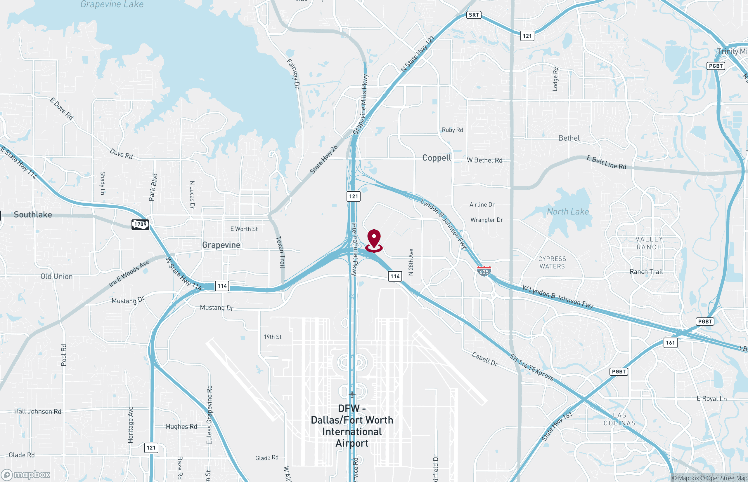 Map Industrial Property for Lease - 2520 Esters Blvd - DFW Trade Center IV, Northeast Tarrant, Texas, 76051 (2)