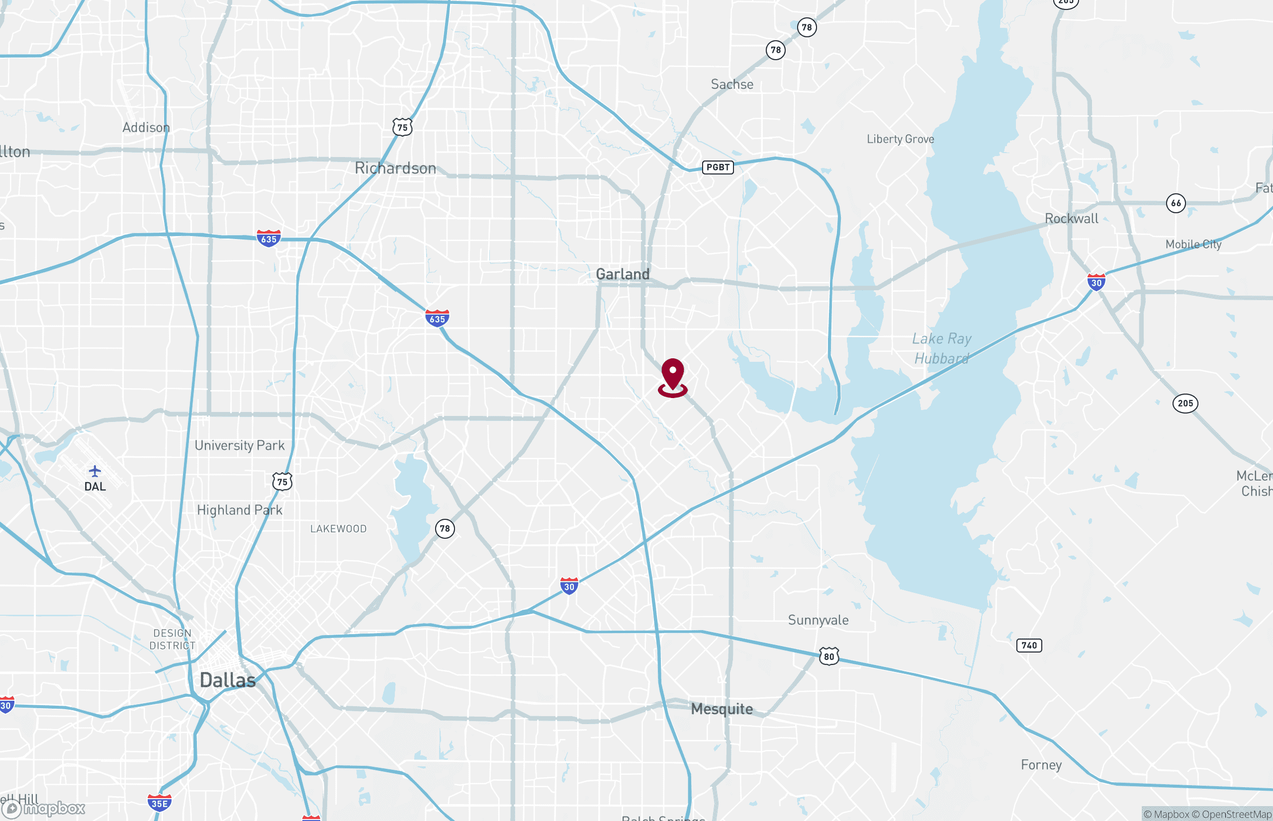 Map Office Property for Lease or Sale - 3200 Broadway Blvd, Garland, Texas, 75043 (2)
