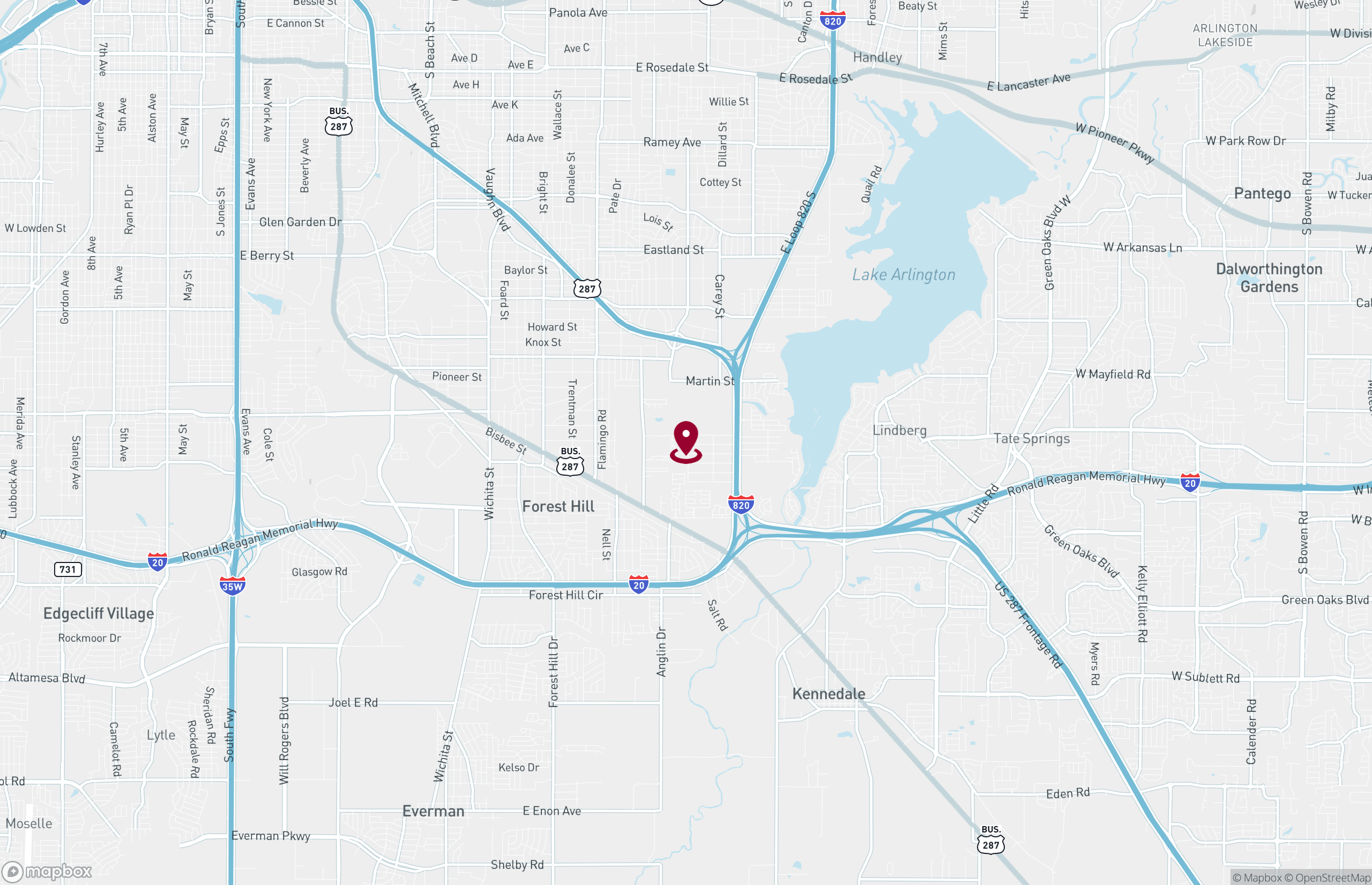 Map Industrial Property for Lease - 4925 Vesta Farley Rd, Fort Worth, Texas, 76119 (2)