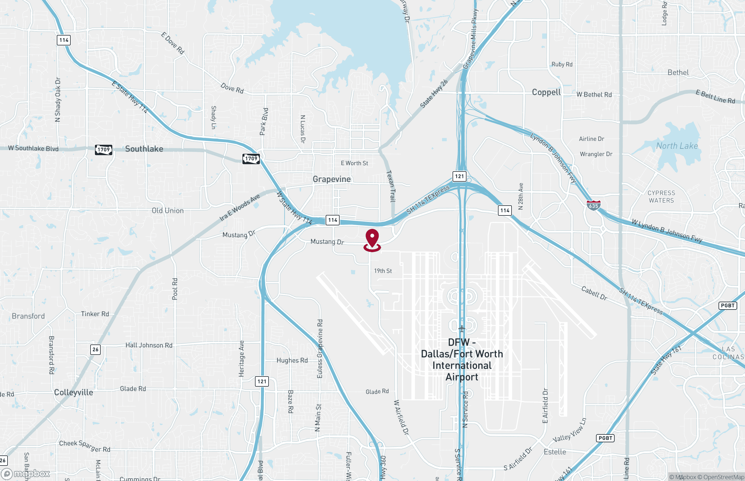 Map Industrial Property for Lease - 802 Port America Pl, Grapevine, Texas, 76051 (2)