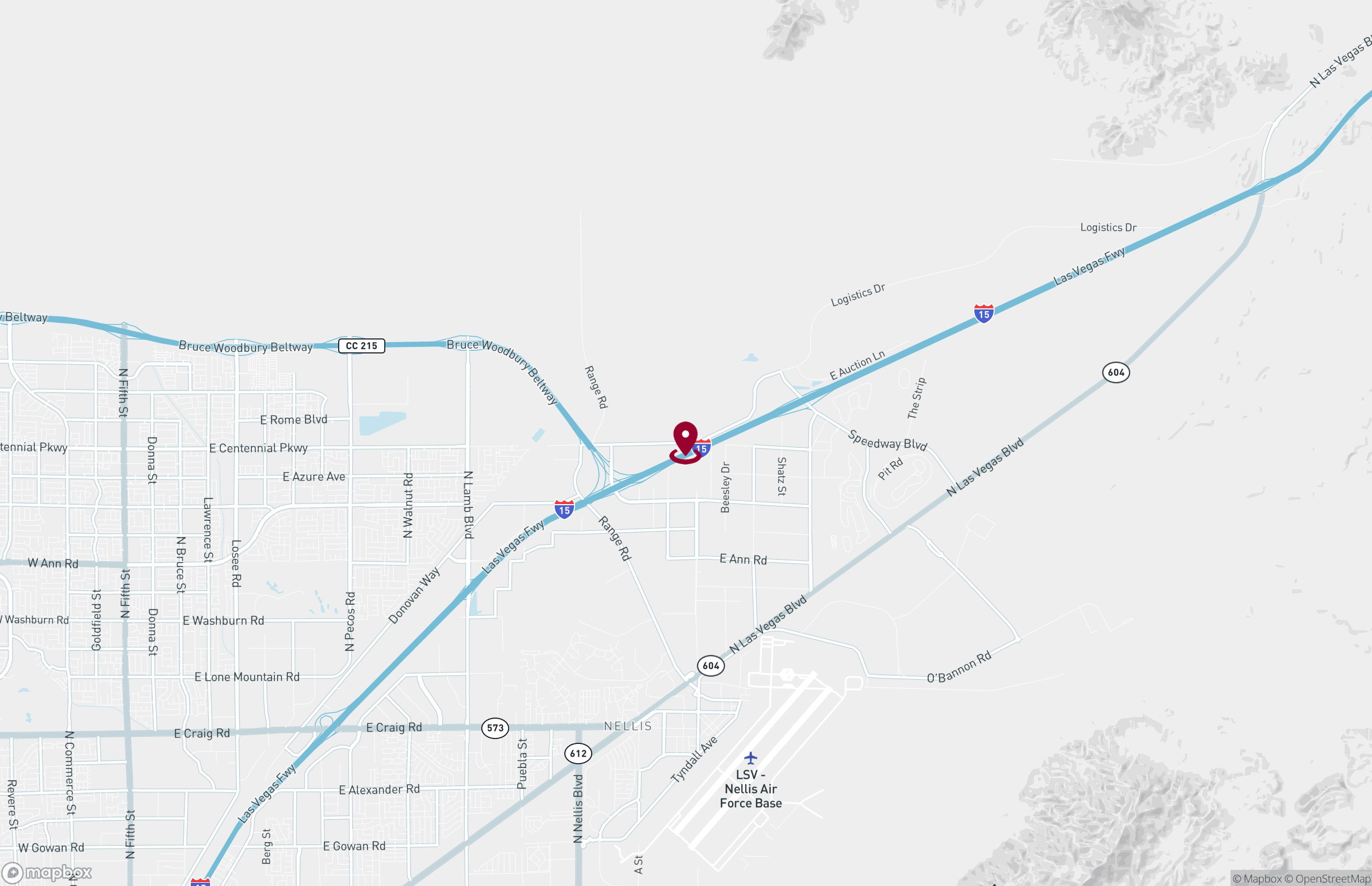 Map Industrial Property for Lease - 5880 East North Belt Road, Las Vegas, Nevada, 89165 (2)