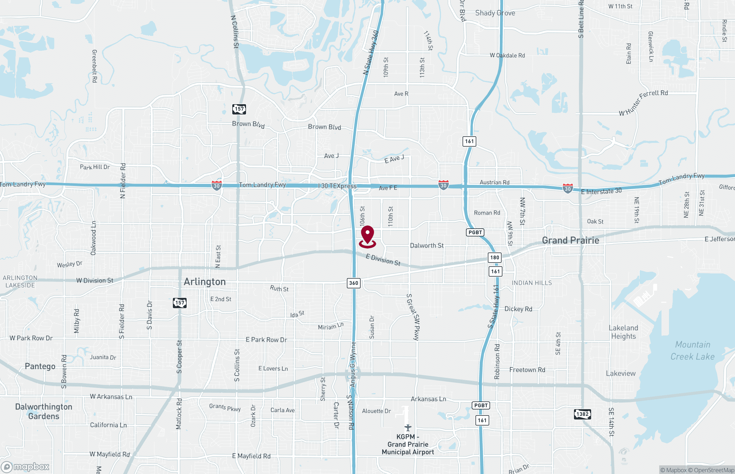 Map Industrial Property for Lease - 2823 Galleria Dr, Arlington, Texas, 76011 (2)