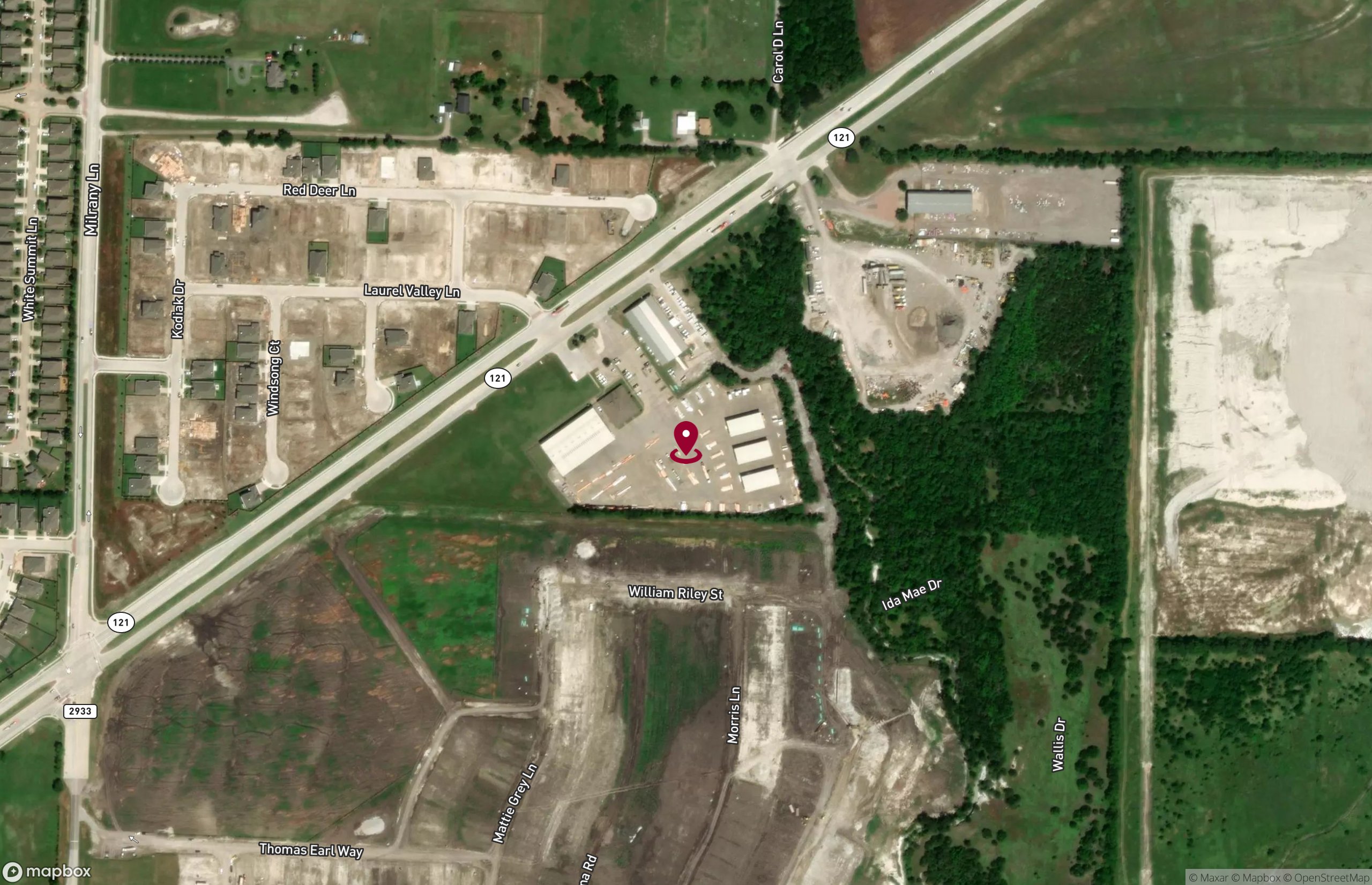 Map Industrial Property for Sale - 3510 Sam Rayburn Hwy, Melissa, Texas, 75454 (2)