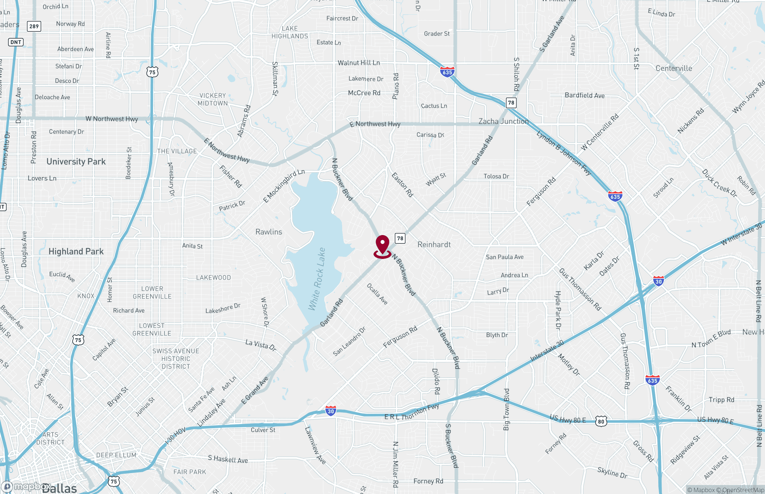 Map Office Property for Rent - 1151 N Buckner Blvd, Dallas, Texas, 75218 (2)