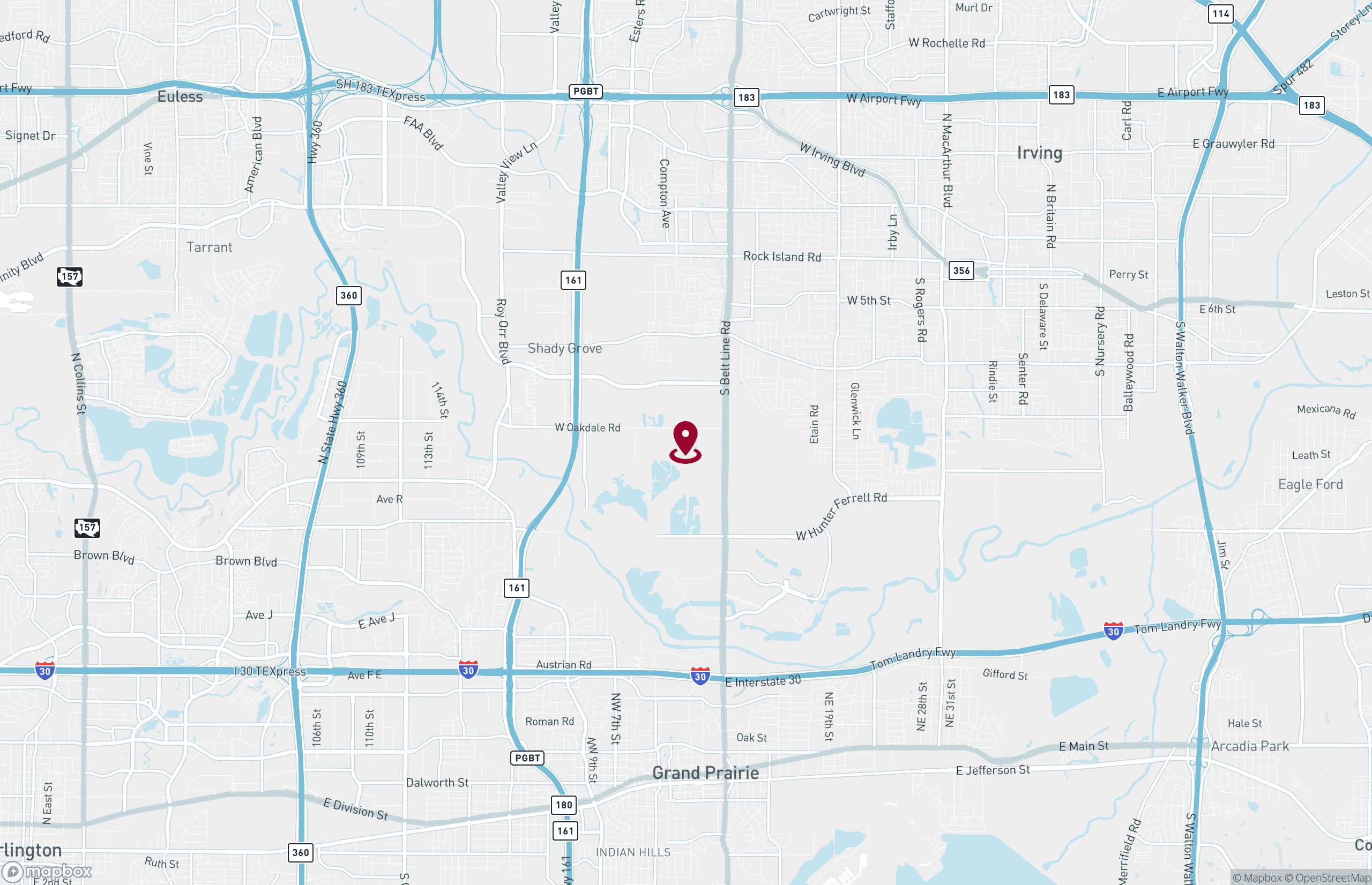 Map Industrial Property for Lease or Sale - 375 E Oakdale Rd - Building A, Grand Prairie, Texas, 75050 (2)