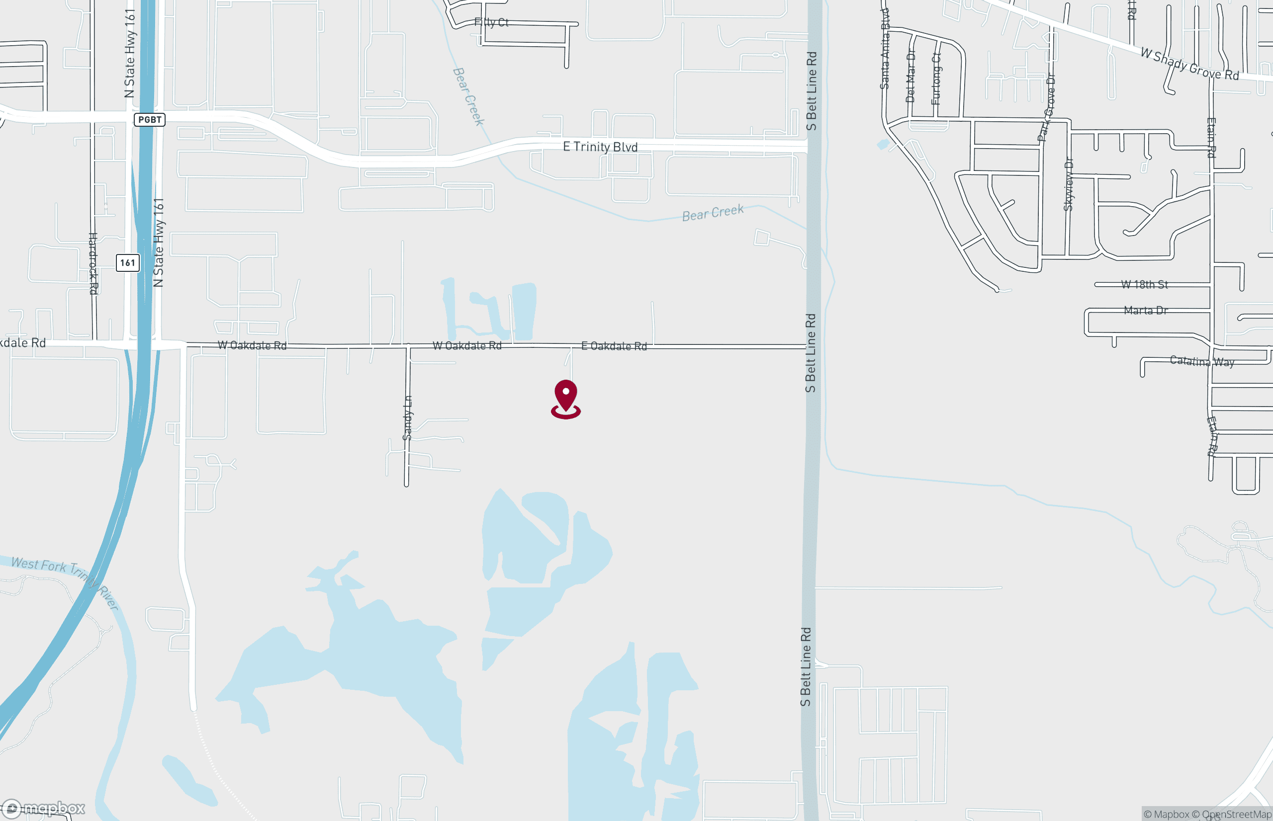 Map Industrial Property for Lease or Sale - 355 E Oakdale Rd - Building B, Grand Prairie, Texas, 75050 (2)