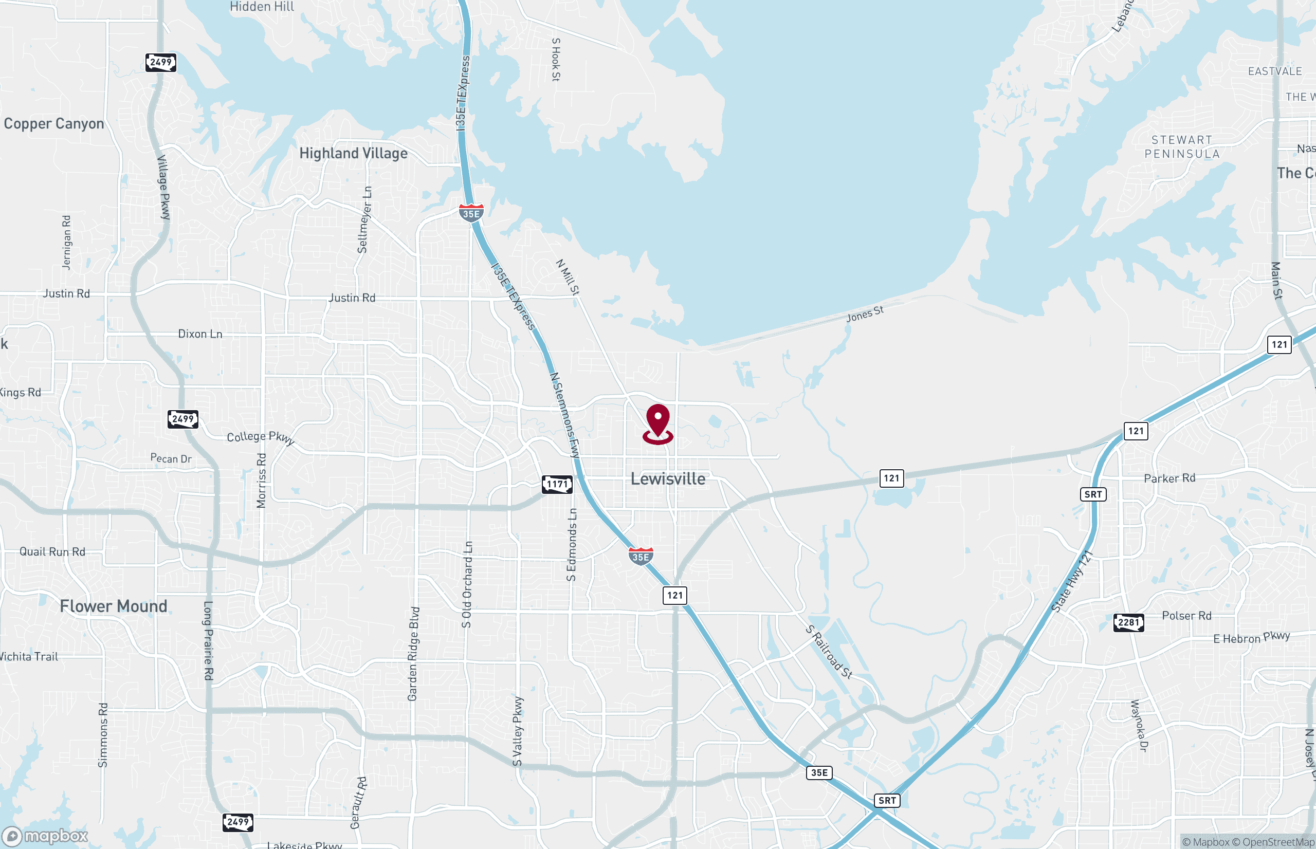 Map Industrial Property for Sale - 886 N Mill Street, Lewisville, Texas, 75057 (8)