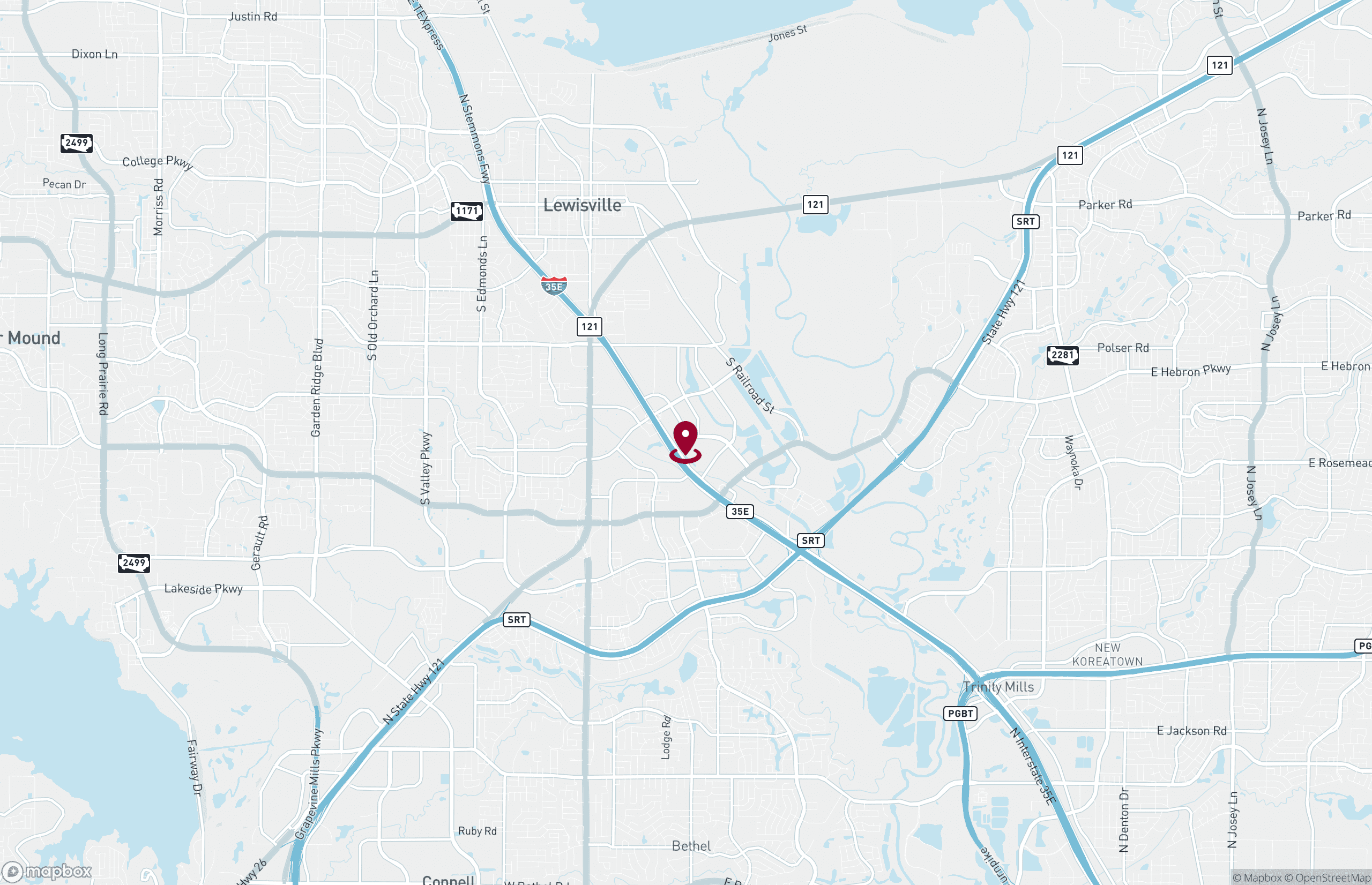 Map Industrial Property for Lease - 1960 Lakepointe Dr - Building B, Lewisville, Texas, 75057 (2)