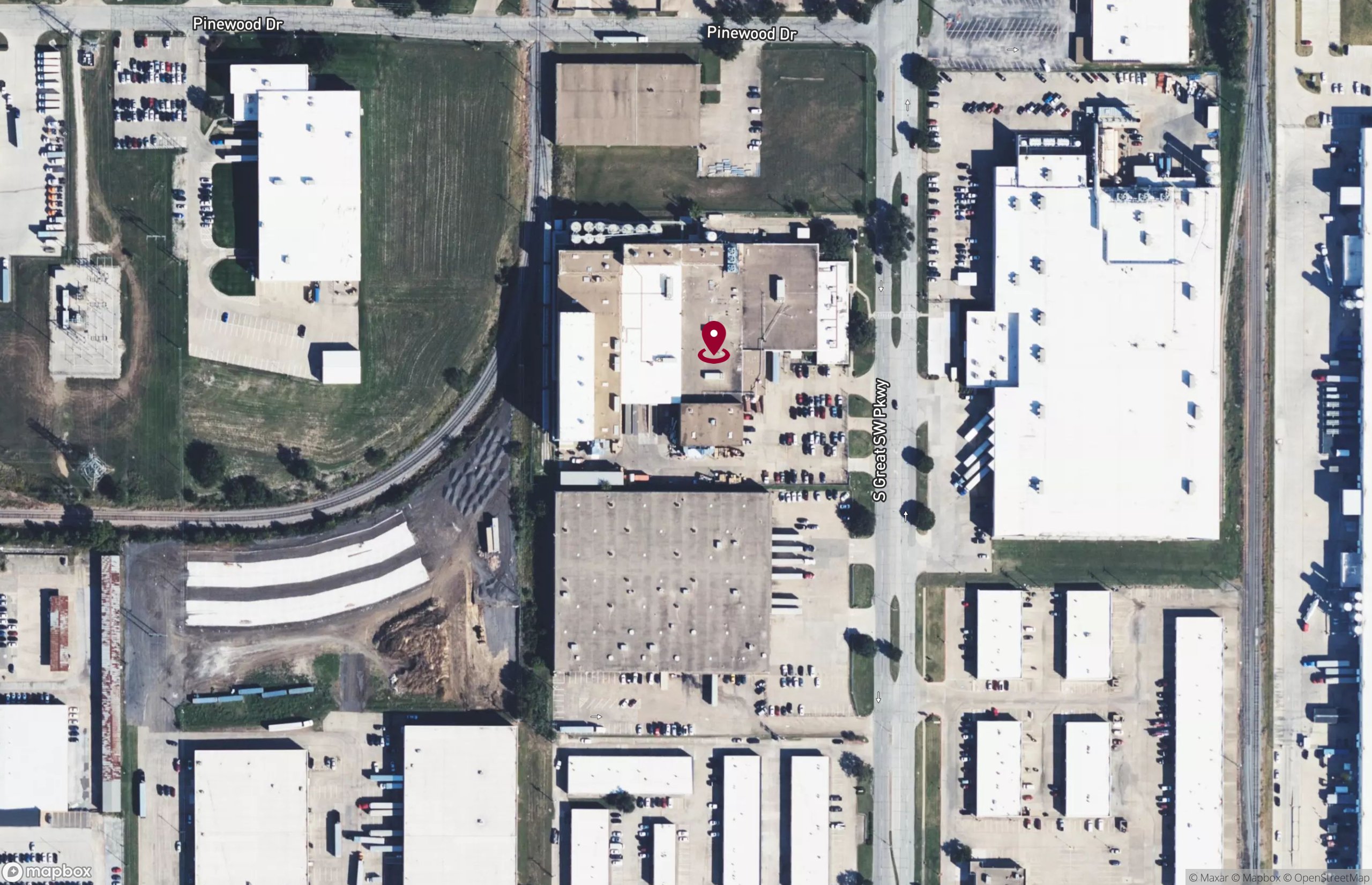 Map Industrial Property for Sale - 2006 S Great Southwest Pkwy, Grand Prairie, Texas, 75051 (2)