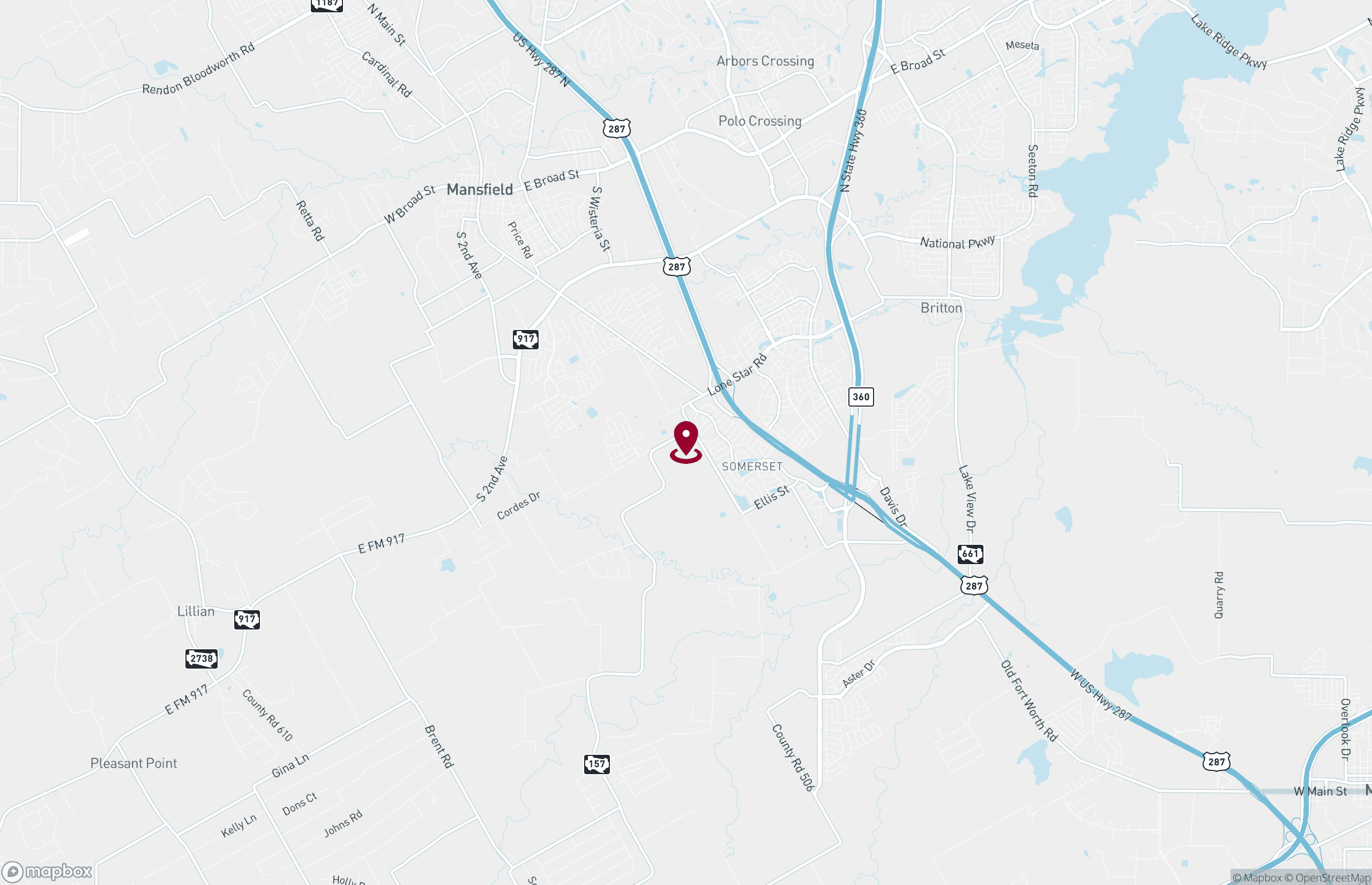 Map Industrial Property for Lease - 1936 Lone Star Rd, Mansfield, Texas, 76063 (2)