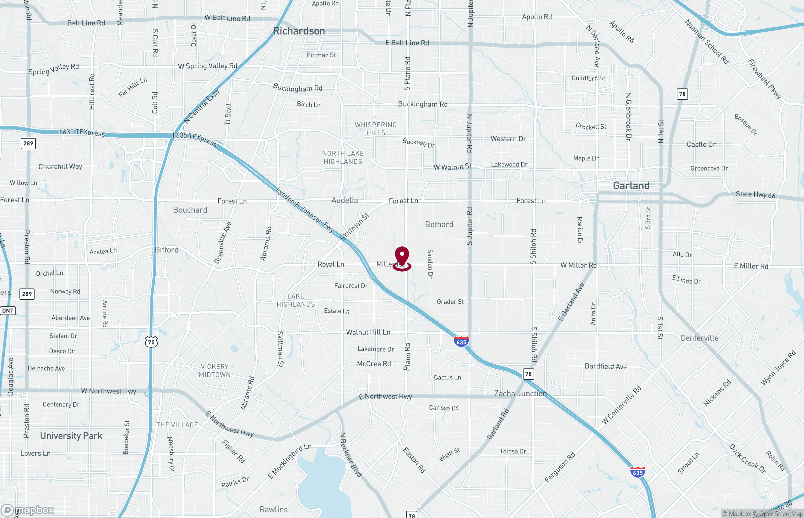Map Flex Property for Lease - 10709 Plano Rd, Northeast Dallas, Texas, 75238 (2)