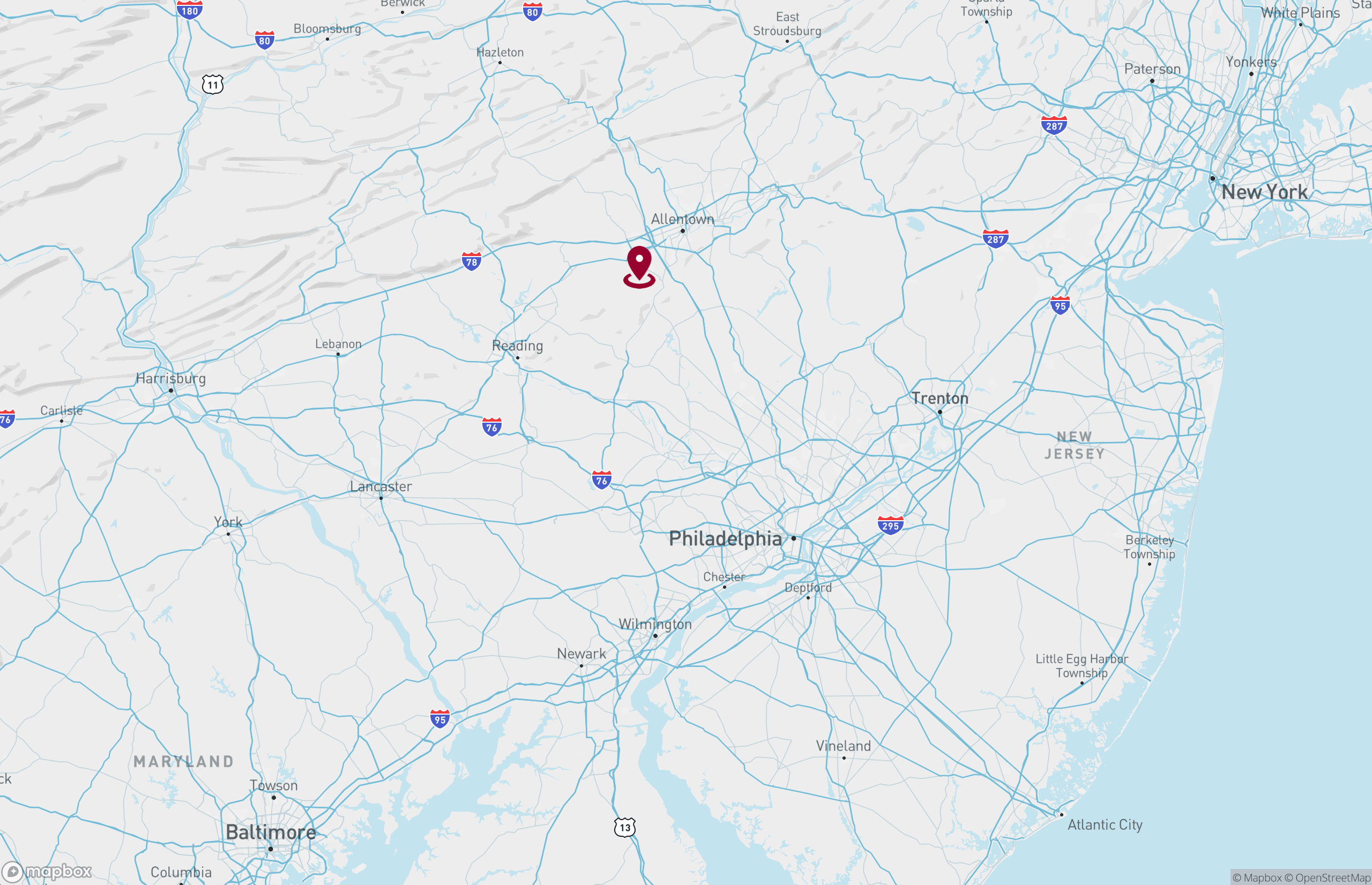 Map Industrial Property for Lease - 8120 Sauerkraut Ln Ext, Alburtis, Pennsylvania, 18011 (2)