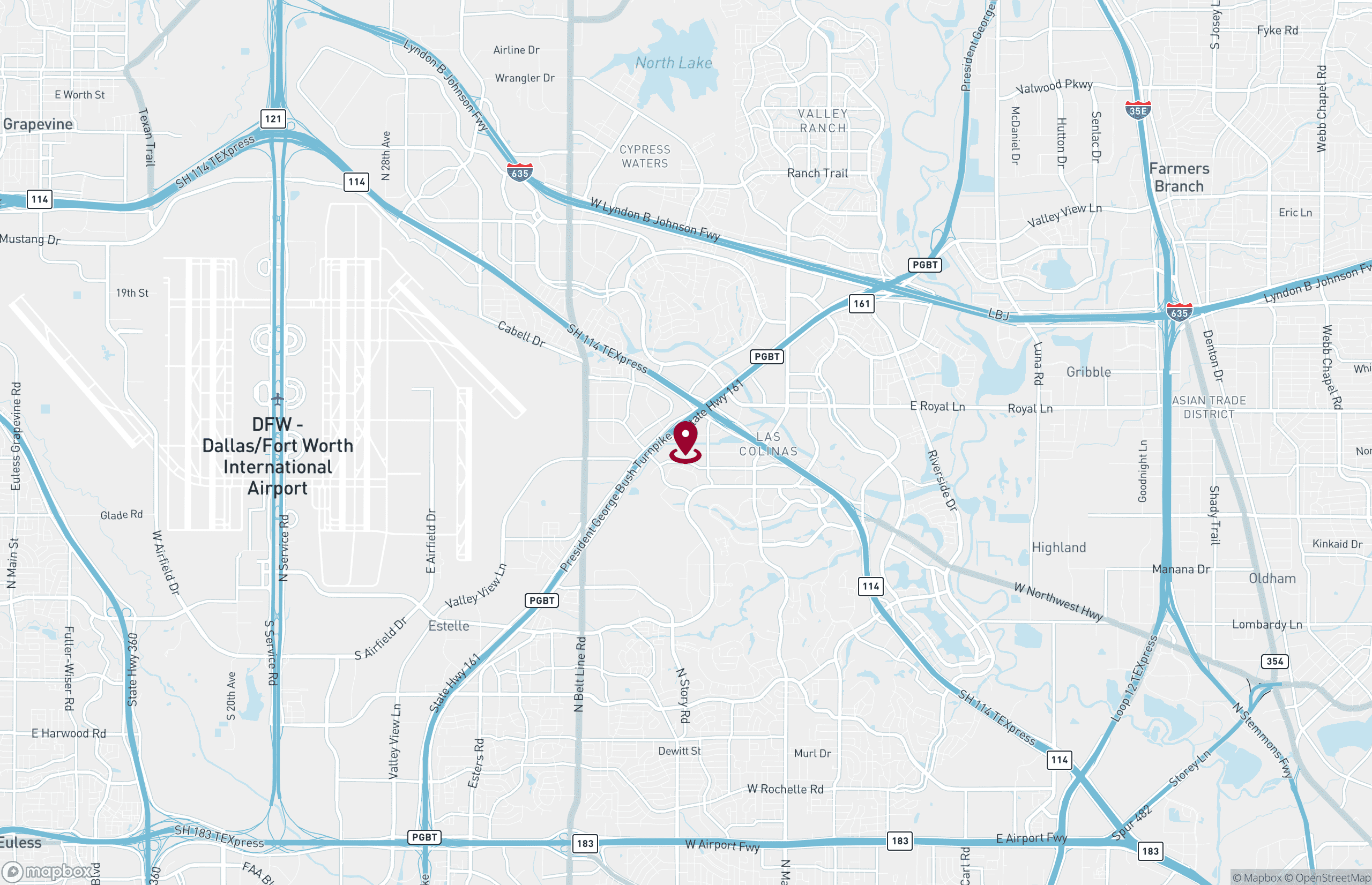 Map Office Property for Rent - 5615 High Point Dr, Irving, Texas, 75038 (2)