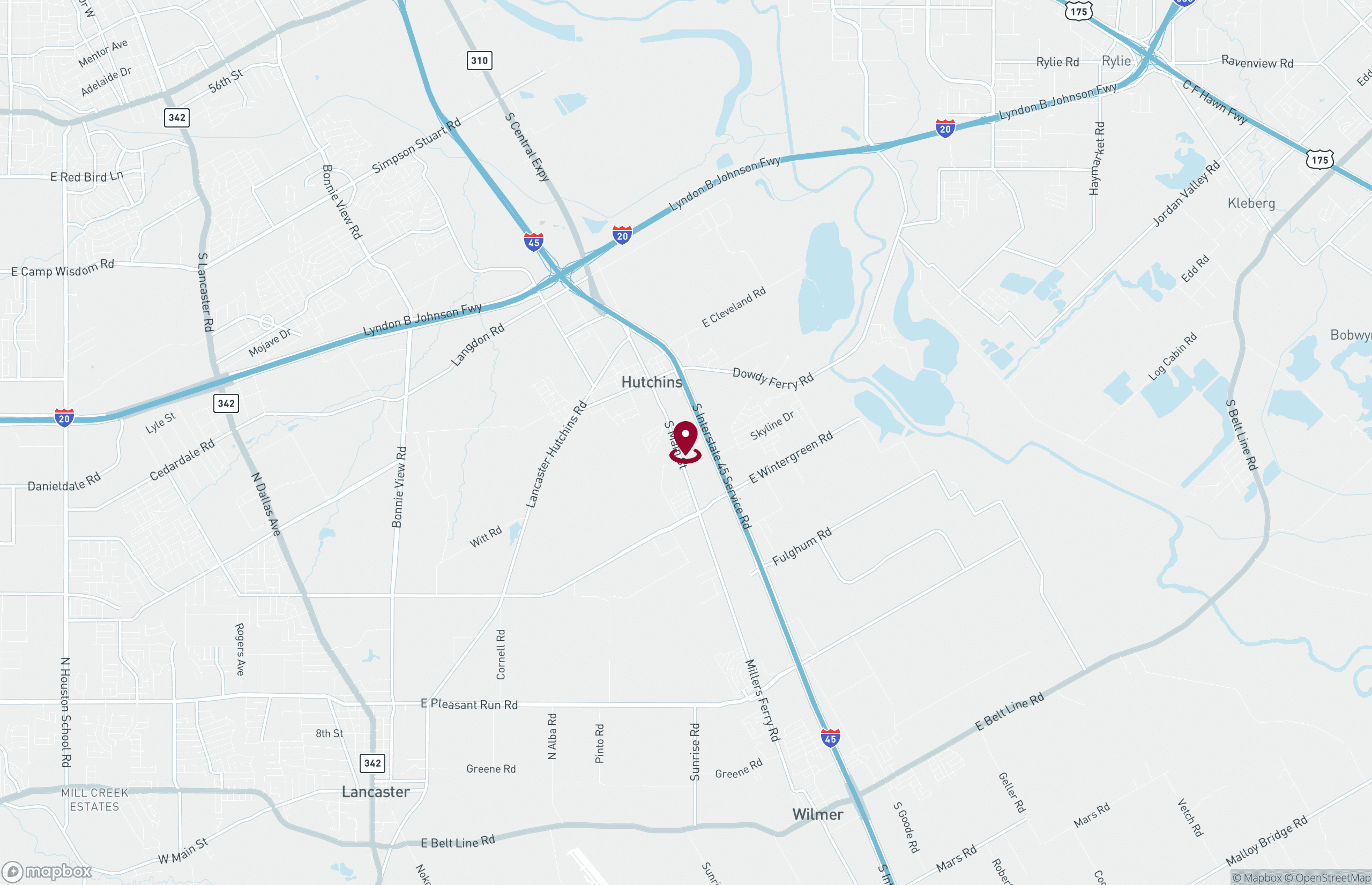 Map Land for Lease - 1007 IH 45 S, Hutchins, Texas, 75141 (2)