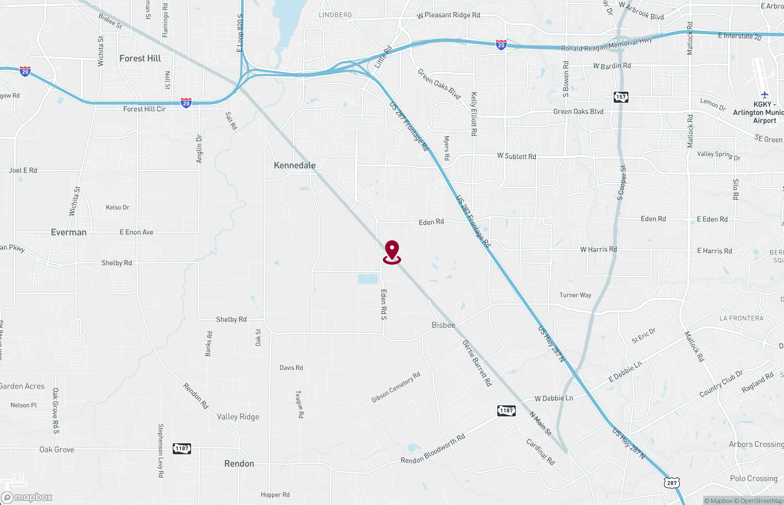 Map Industrial Property for Sale - 7321 Us Bus Hwy 287, Arlington, Texas, 76060 (2)