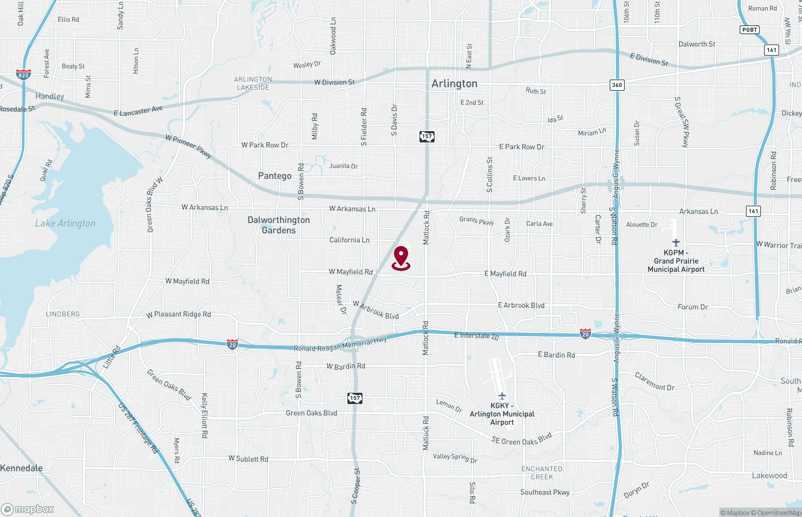 Map Industrial Property for Sale - 3007 Pleasant Valley Ln, Arlington, Texas, 76015 (2)