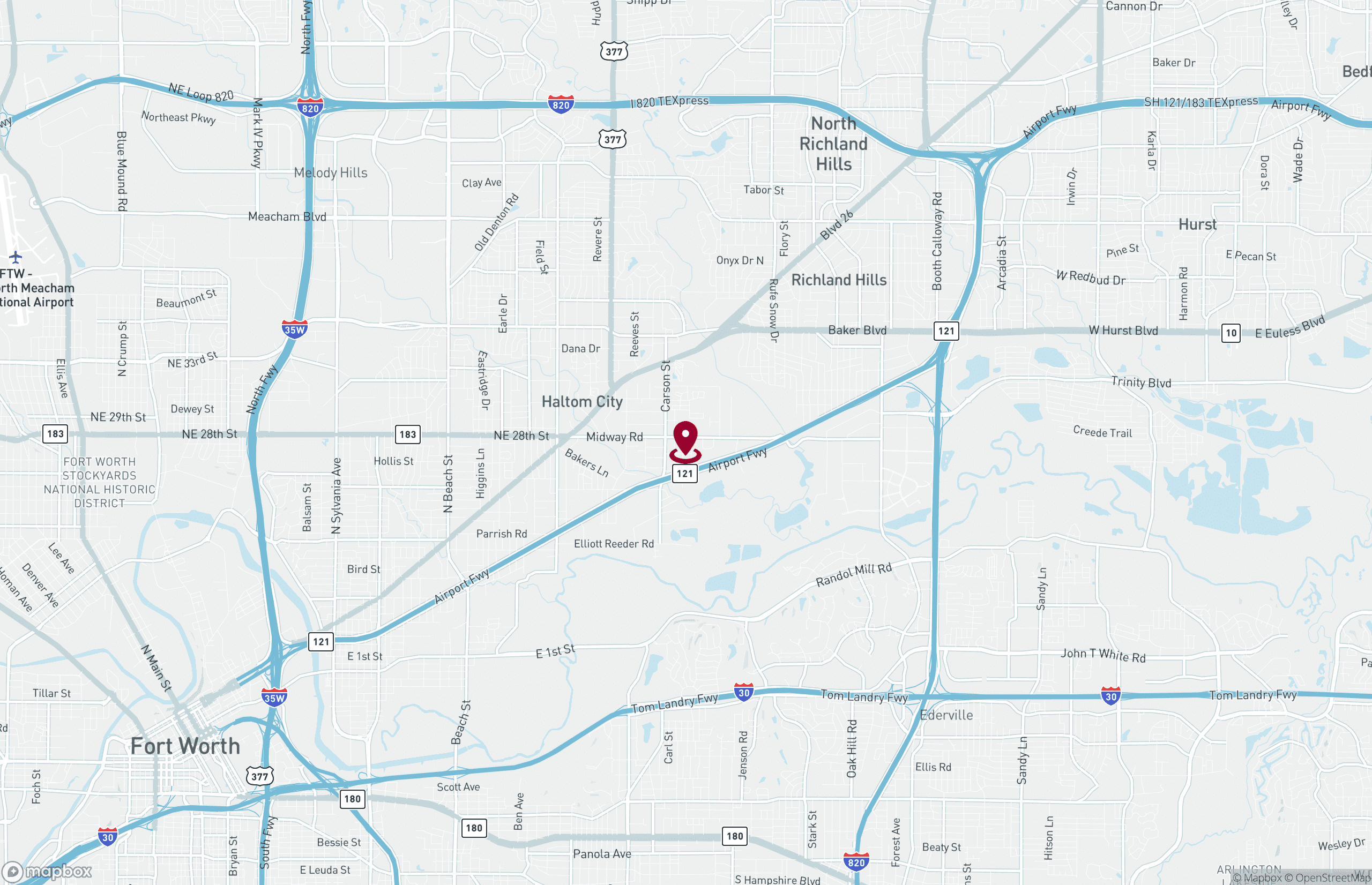 Map Industrial Property for Sale - 2329 Solona St, Northeast Tarrant, Texas, 76117 (2)