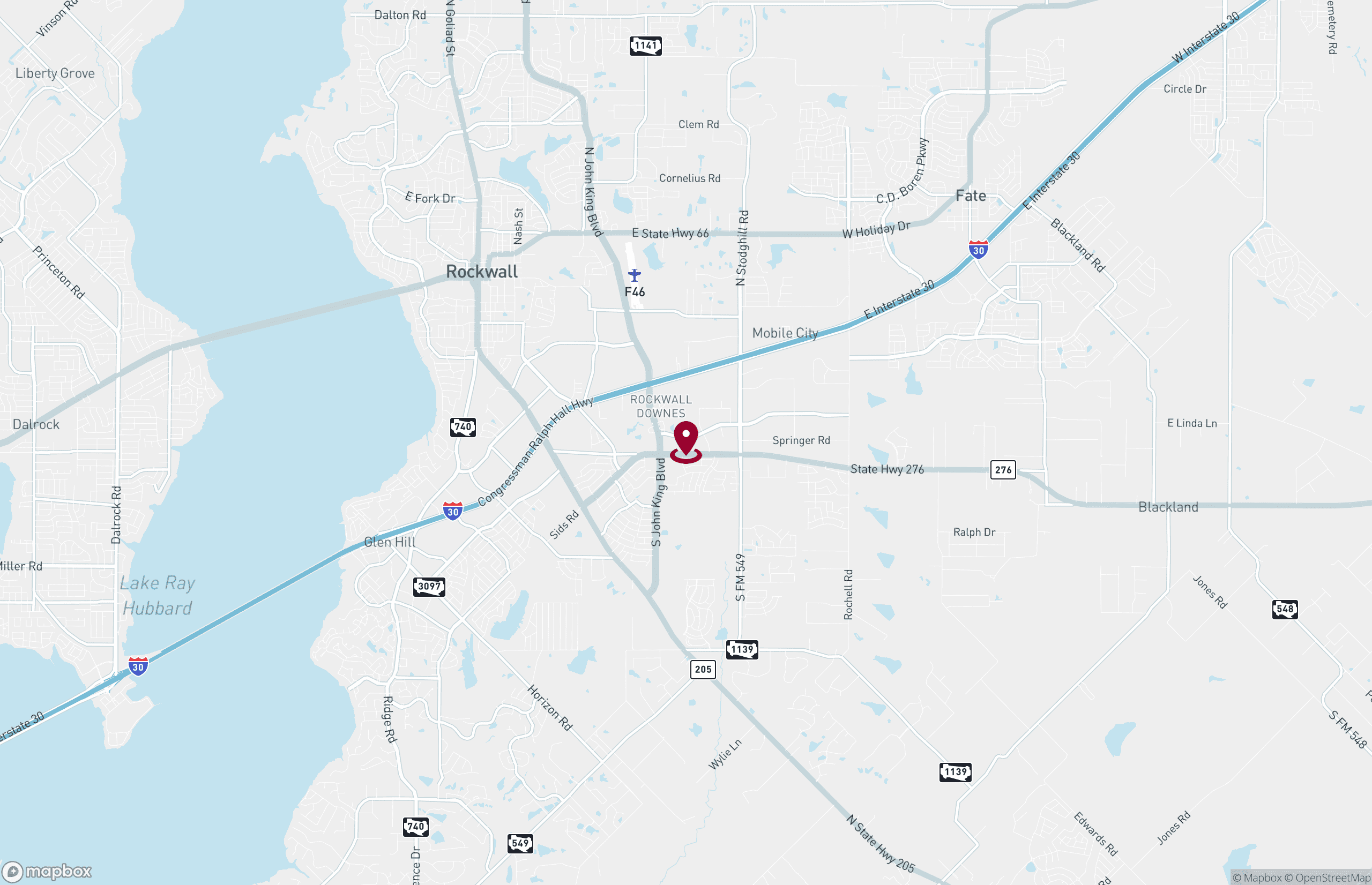 Map Industrial Property for Lease - 1725 State Highway 276, Rockwall, Texas, 75032 (2)