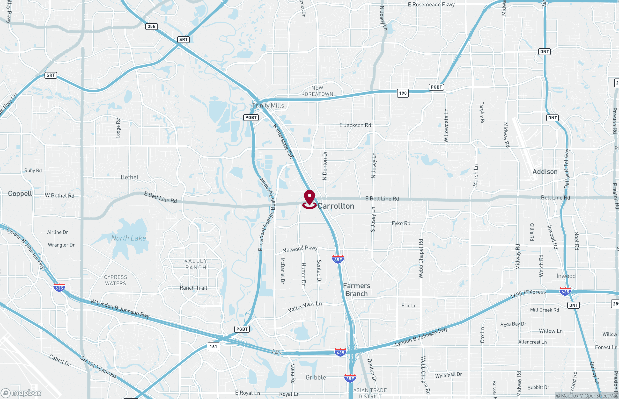 Map Industrial Property for Lease - 1225 W College Ave - Building 400, Carrollton, Texas, 75006 (2)