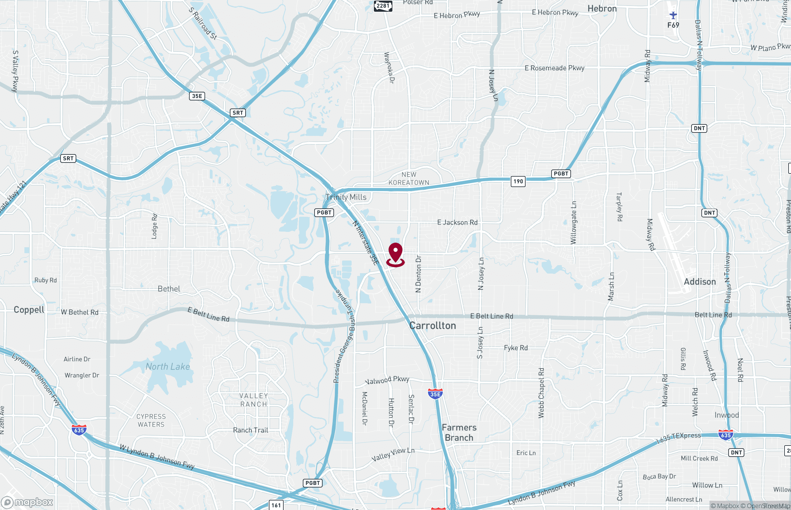 Map Industrial Property for Lease - 1325 Whitlock Ln - Bldg 1, Carrollton, Texas, 75006 (2)