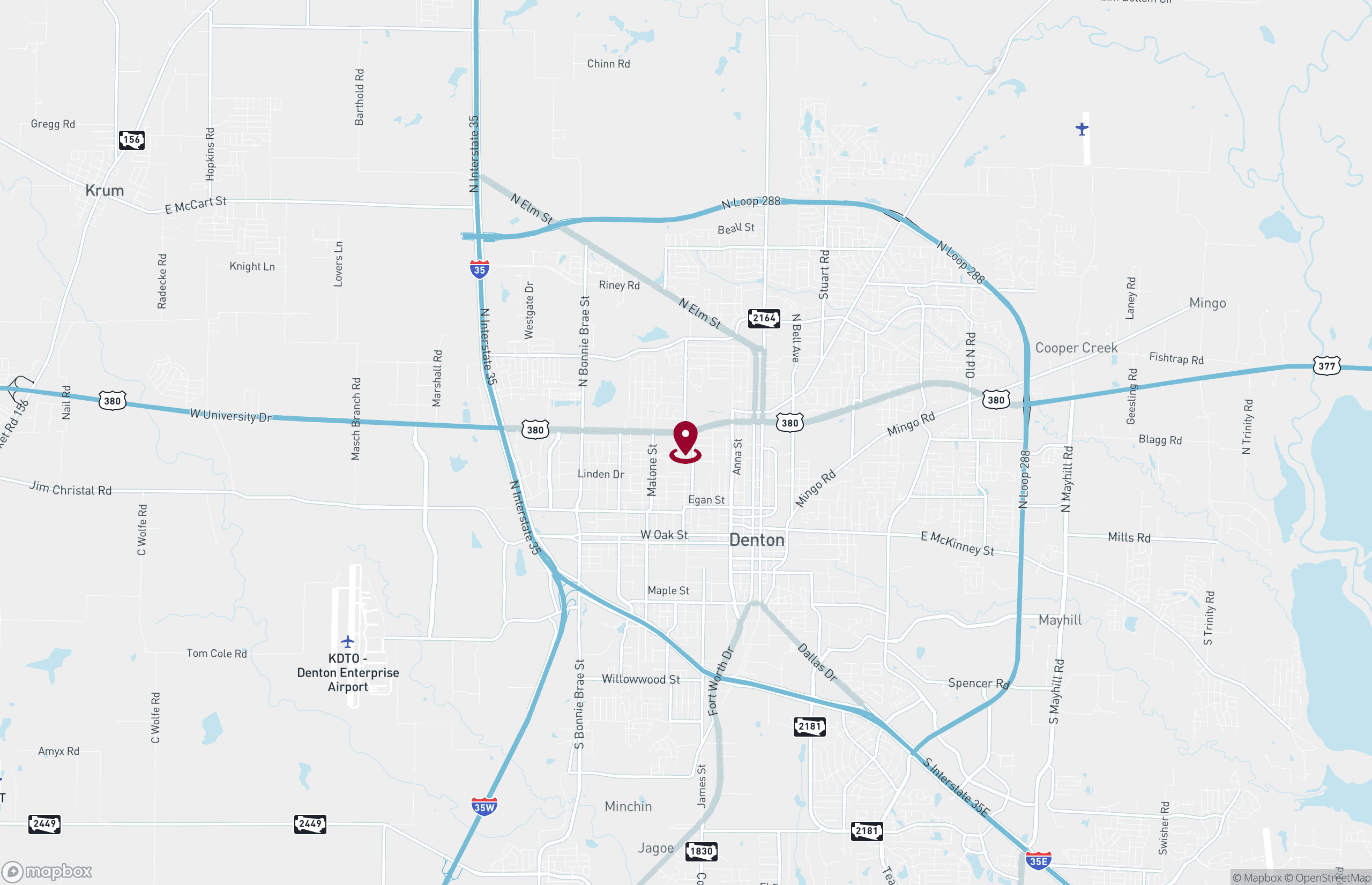Map Office Property for Sale - 1300 Fulton St. Suite 502, Denton, 76201 (2)