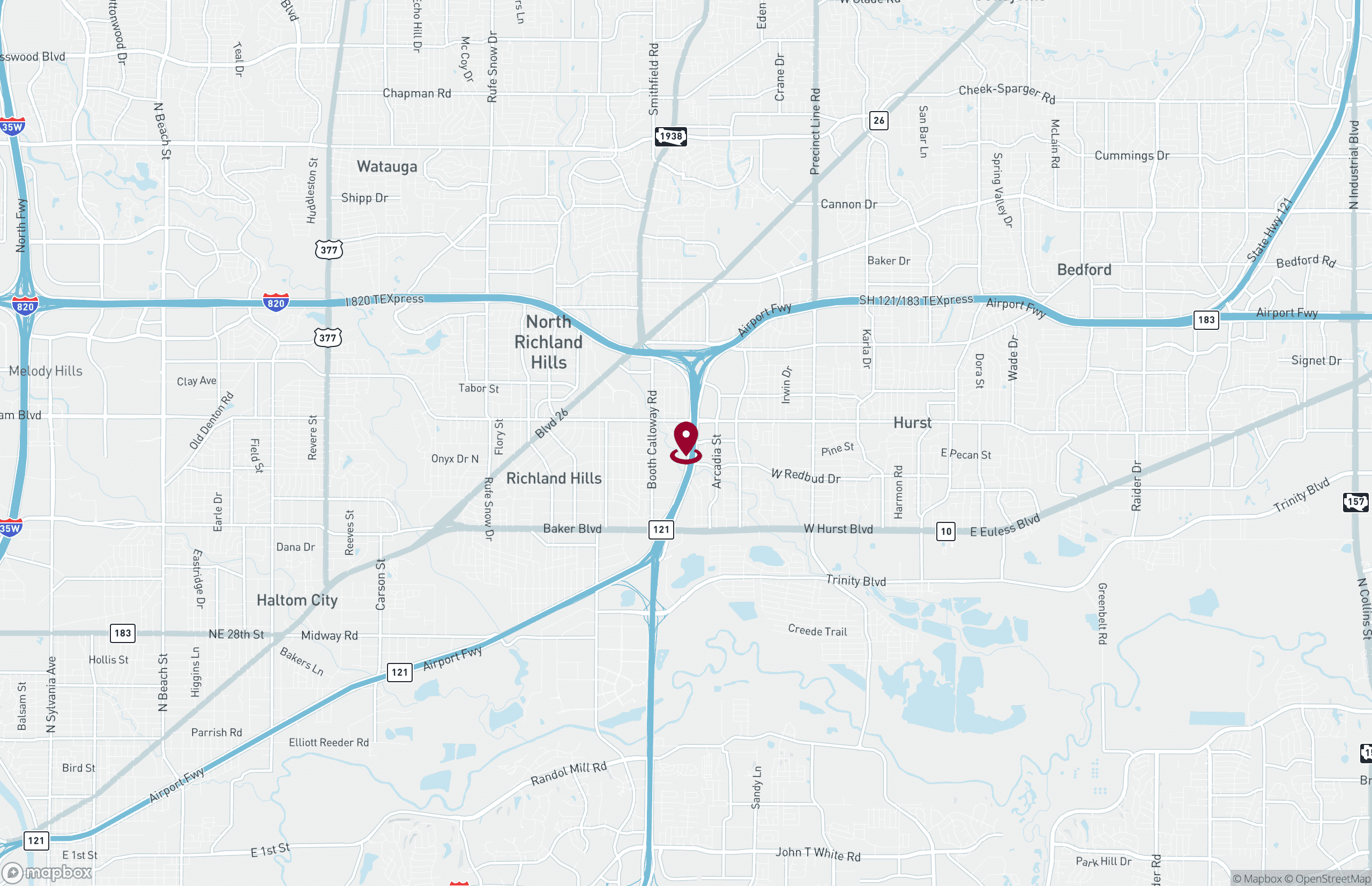 Map Retail Property for Lease or Sale - 633 Northeast Loop 820, North Richland Hills, Texas, 76180 (2)