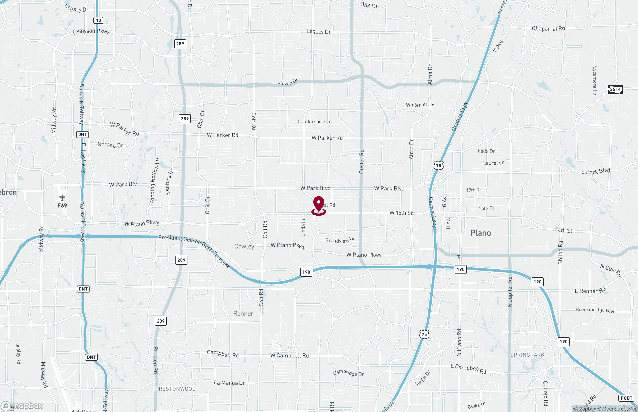 Map Office Property for Sale - 2800 Regal Road, Plano, Texas, 75075 (2)