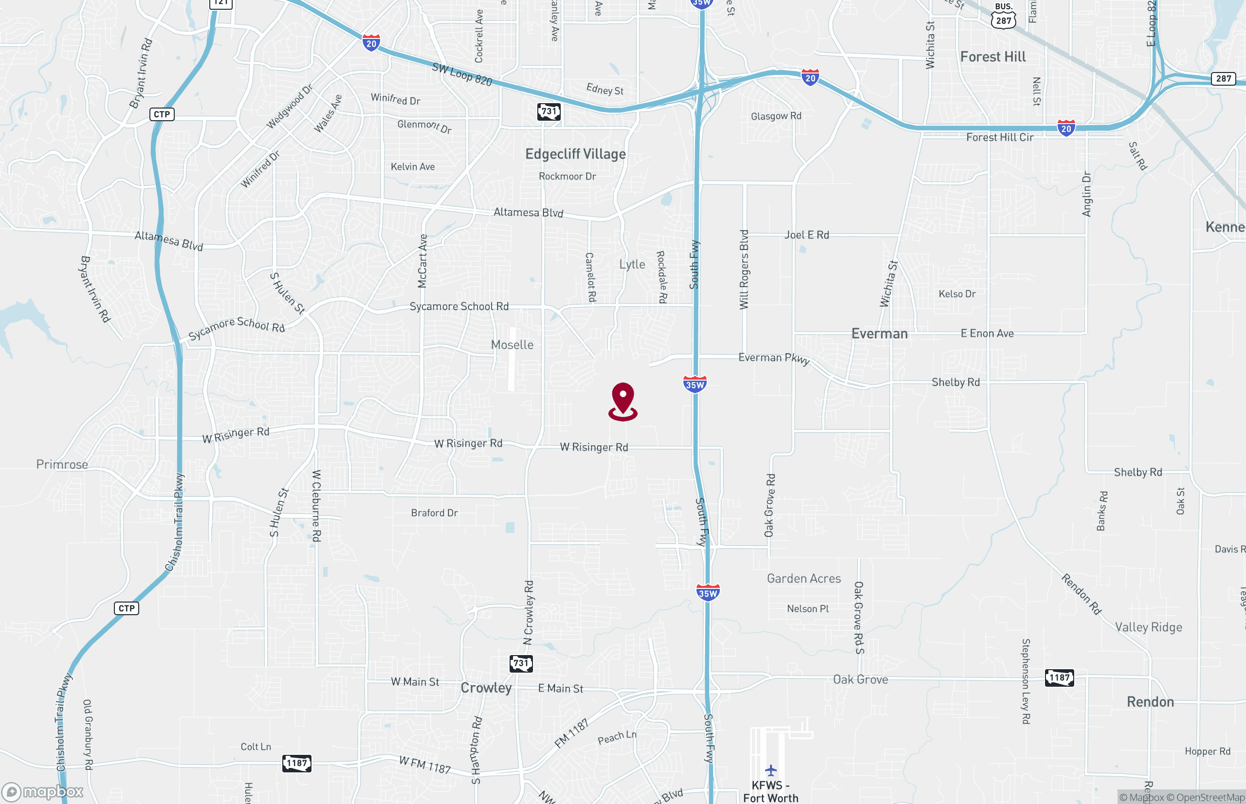 Map Industrial Property for Lease - 9501 Hemphill Street - Building 12, Fort Worth, Texas, 76134 (2)