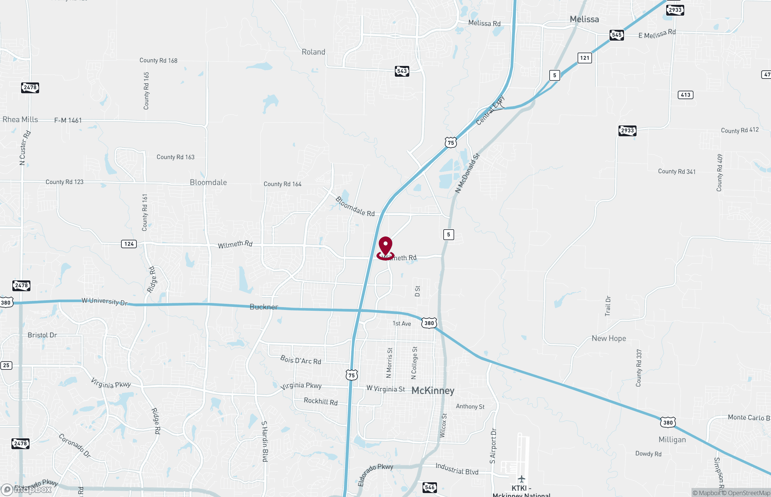Mapa Propiedad industrial en renta o venta - 3371 Redbud Boulevard, McKinney, Texas, 75071 (2)