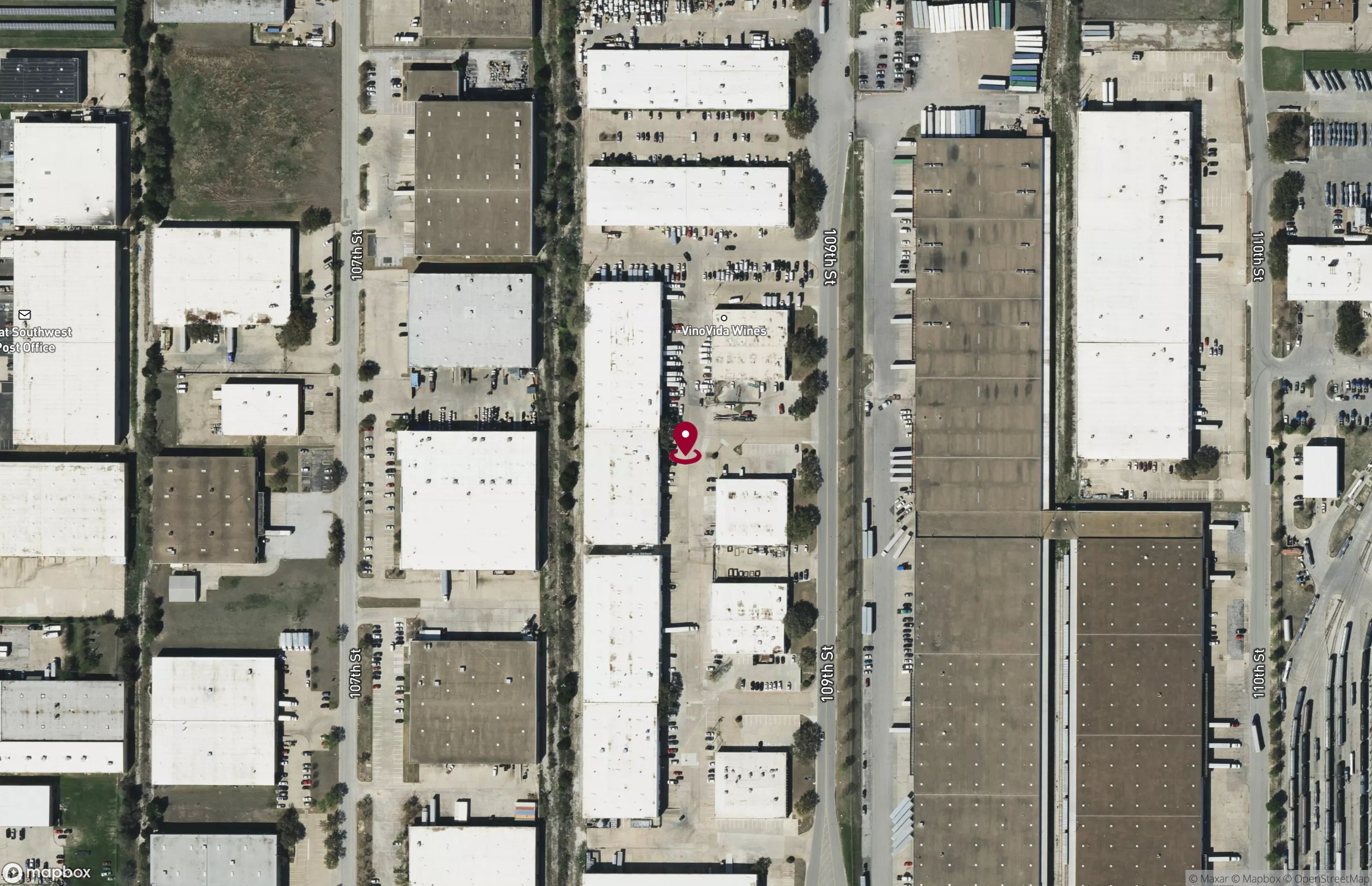 Map Industrial Property for Lease - 621 109th Street, Arlington, Texas, 76011 (2)