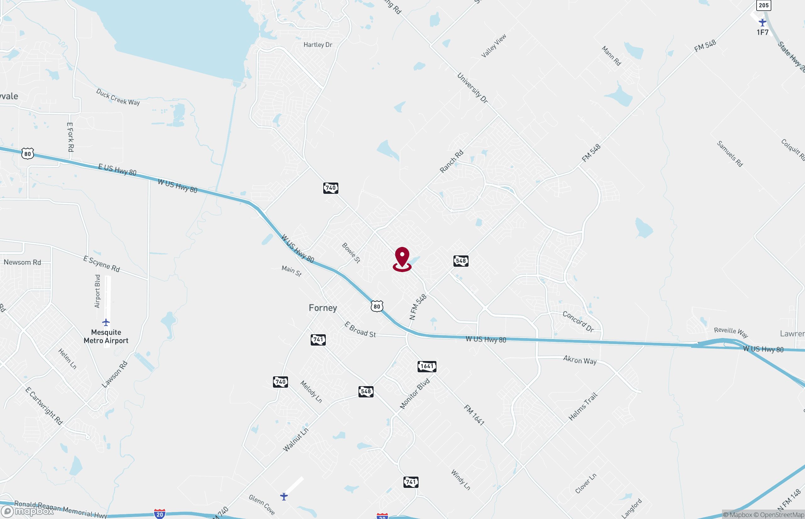 Map Industrial Property for Lease - 733 Ridgecrest Rd, Forney, Texas, 75126 (2)