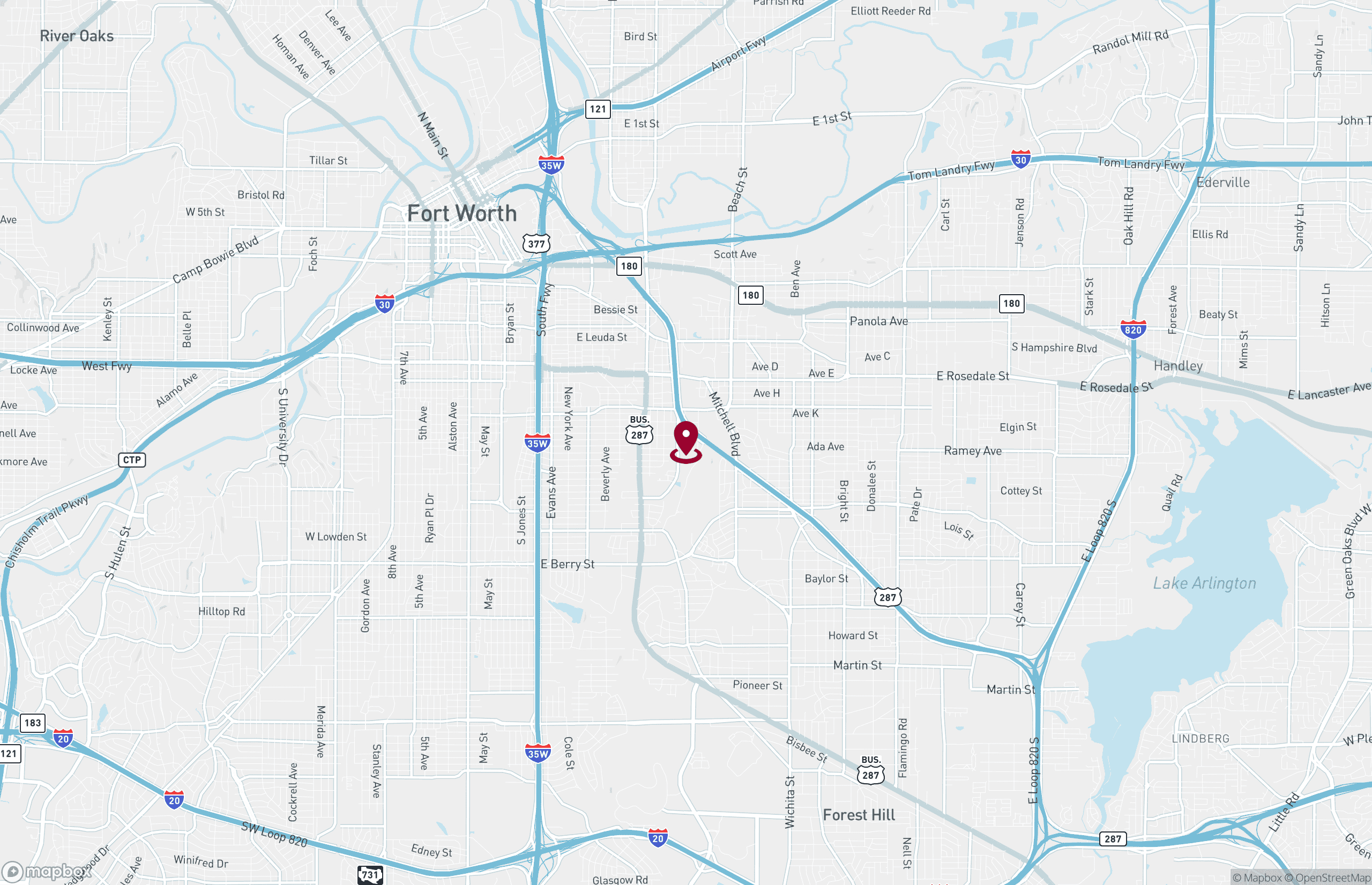 Map Industrial Property for Lease or Sale - 2106 E Richmond Ave, Fort Worth, Texas, 76104 (6)