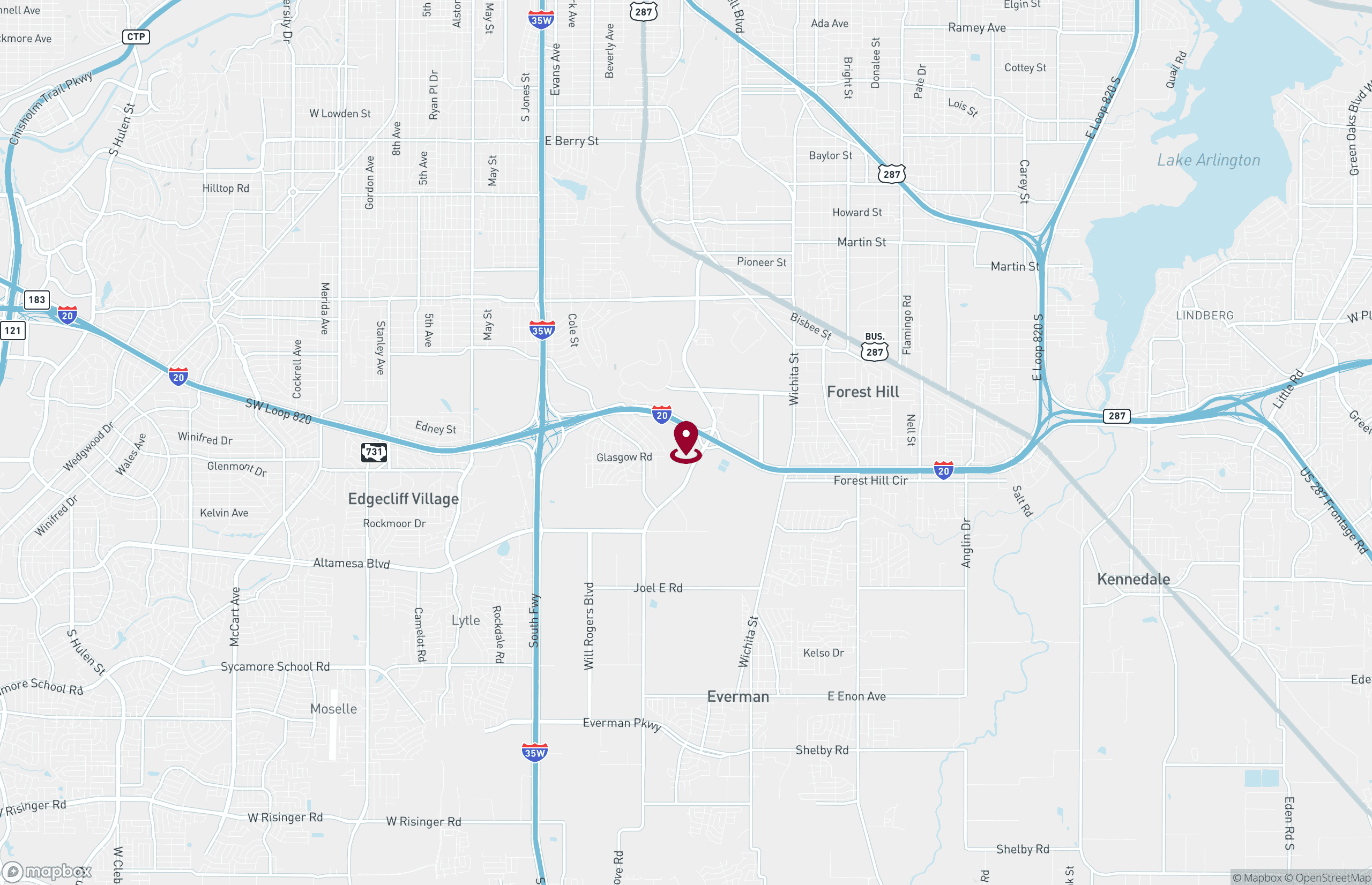 Map Industrial Property for Lease - 2232 SE Loop 820 - Building D, Fort Worth, Texas, 76140 (2)