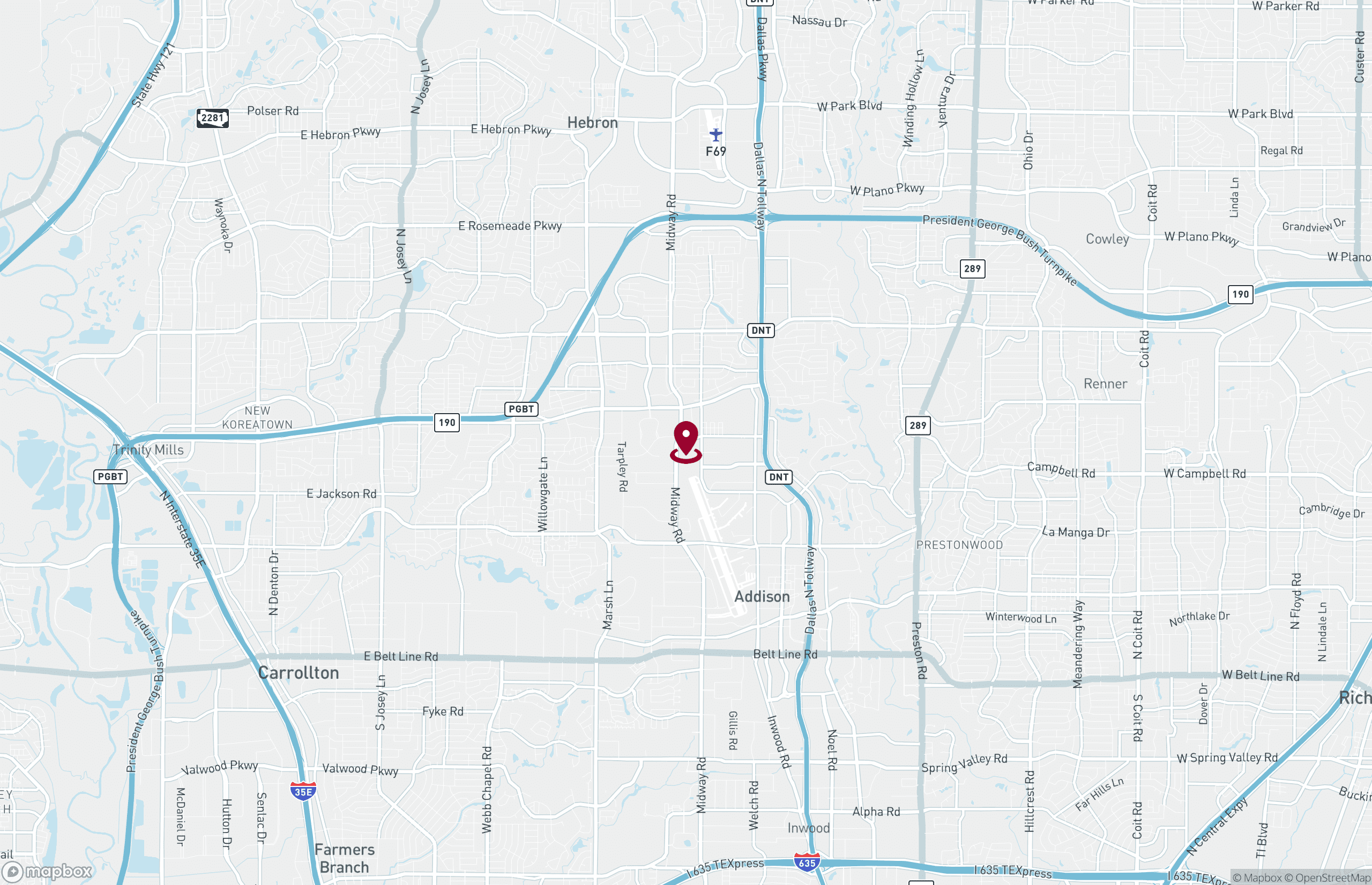 Map Industrial Property for Lease or Sale - 3420 Sojourn Dr, Carrollton, Texas, 75006 (2)