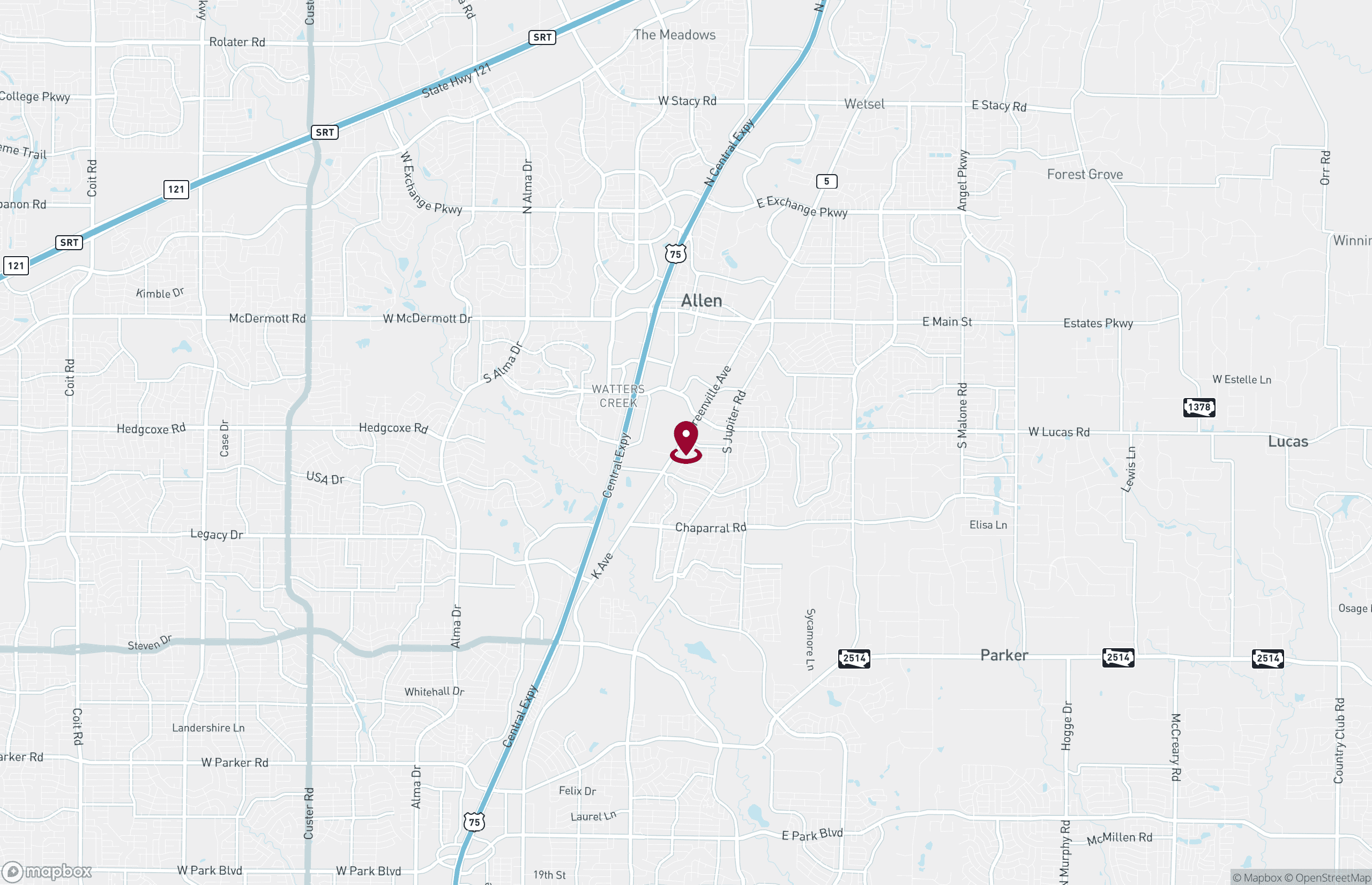 Map Industrial Property for Lease or Sale - 929 S Greenville Ave, Plano, Texas, 75002 (2)