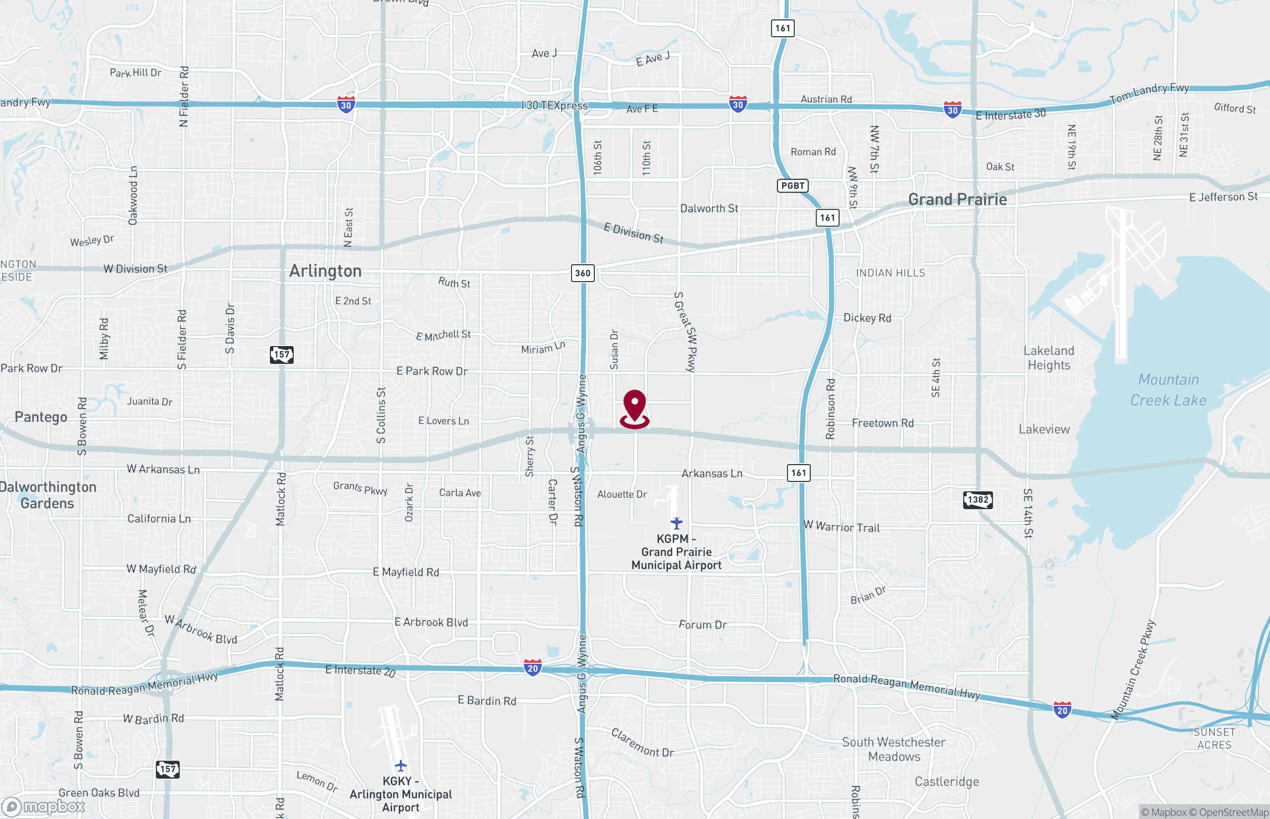 Map Industrial Property for Lease - 3001-3071 Pinewood Dr, Arlington, Texas, 76010 (2)