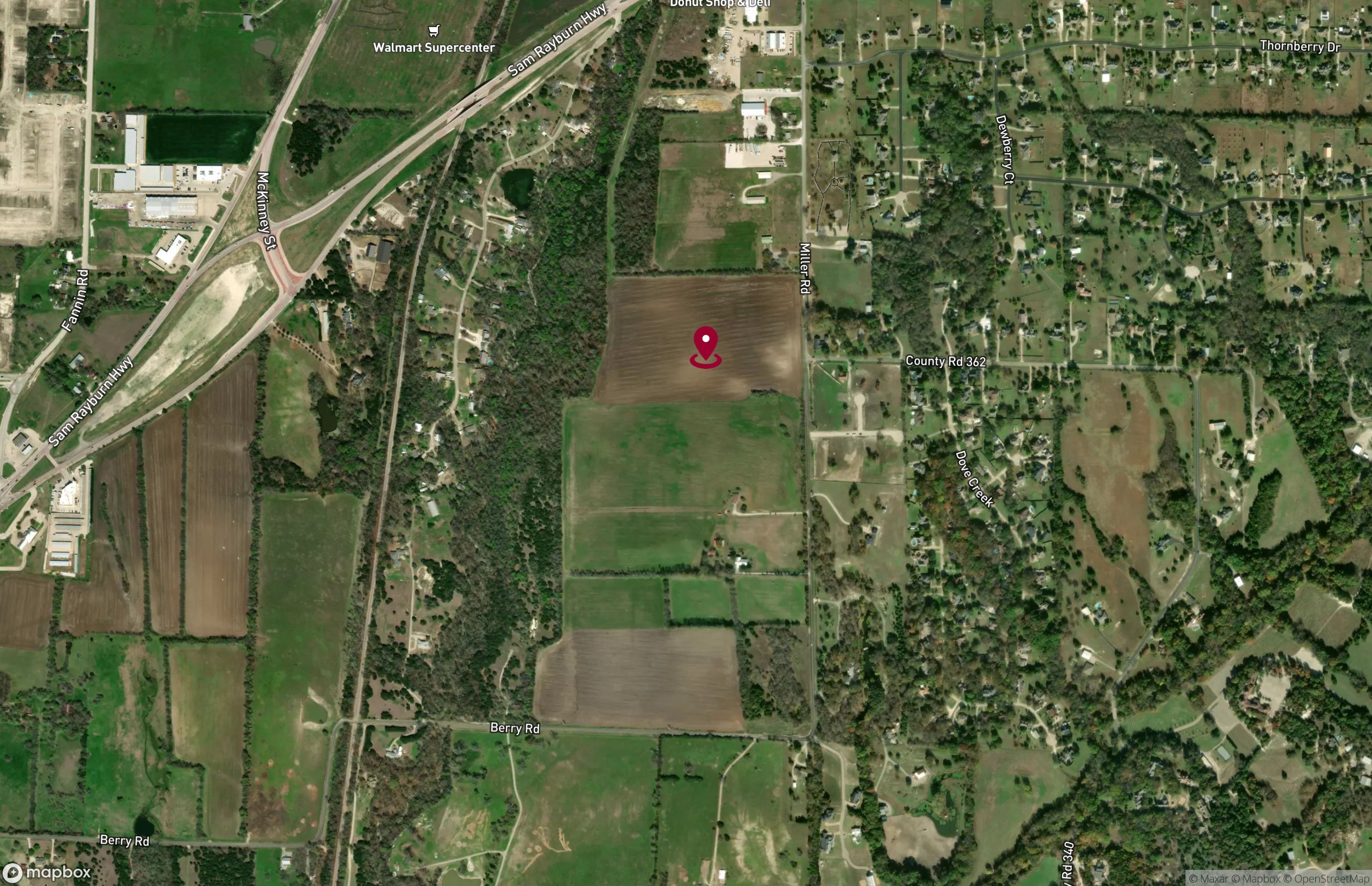 Map Industrial Property for Lease or Sale - Miller Rd, Melissa, Texas, 75454 (2)
