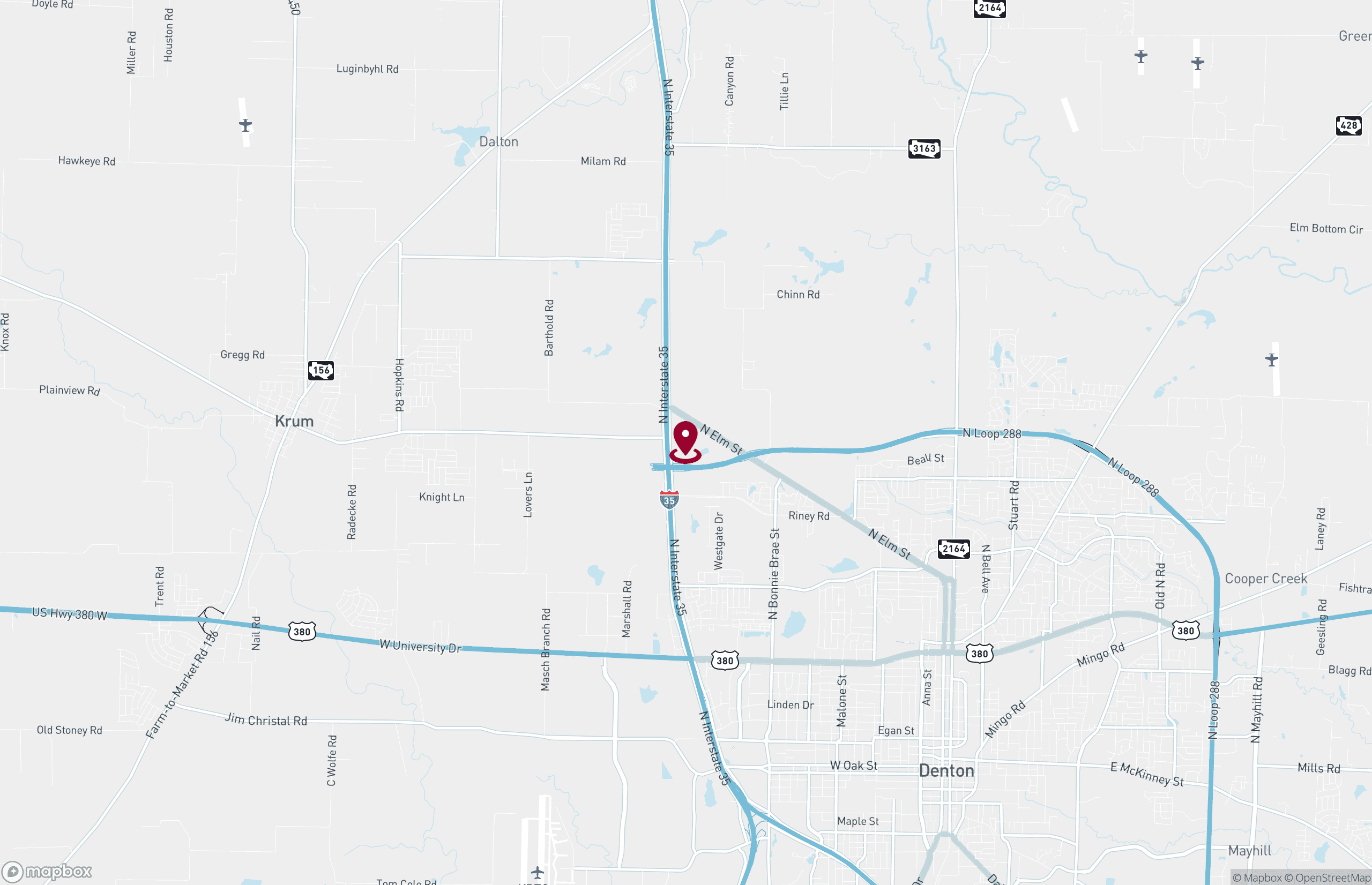 Map Industrial Property for Lease or Sale - 6240 N I-35 - Building 2, Denton, Texas, 76207 (2)