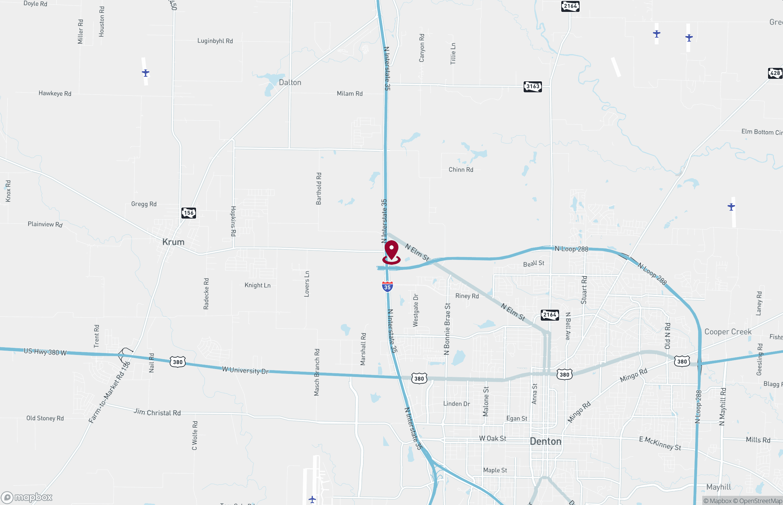 Map Industrial Property for Lease or Sale - 6280 N I-35 - Building 1, Denton, Texas, 76207 (2)