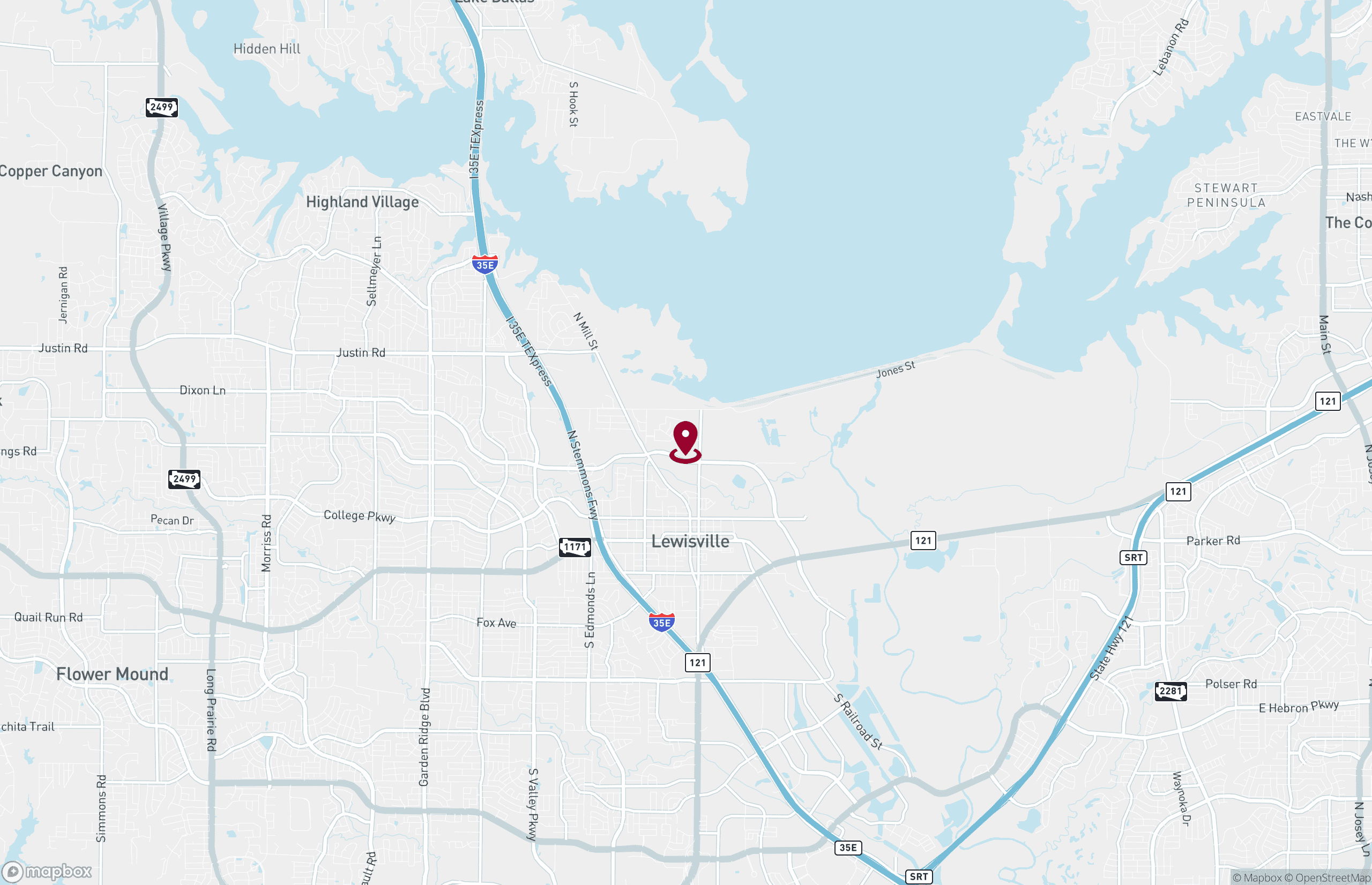 Map Industrial Property for Lease - 582 Benjamins Way, Lewisville, Texas, 75057 (2)